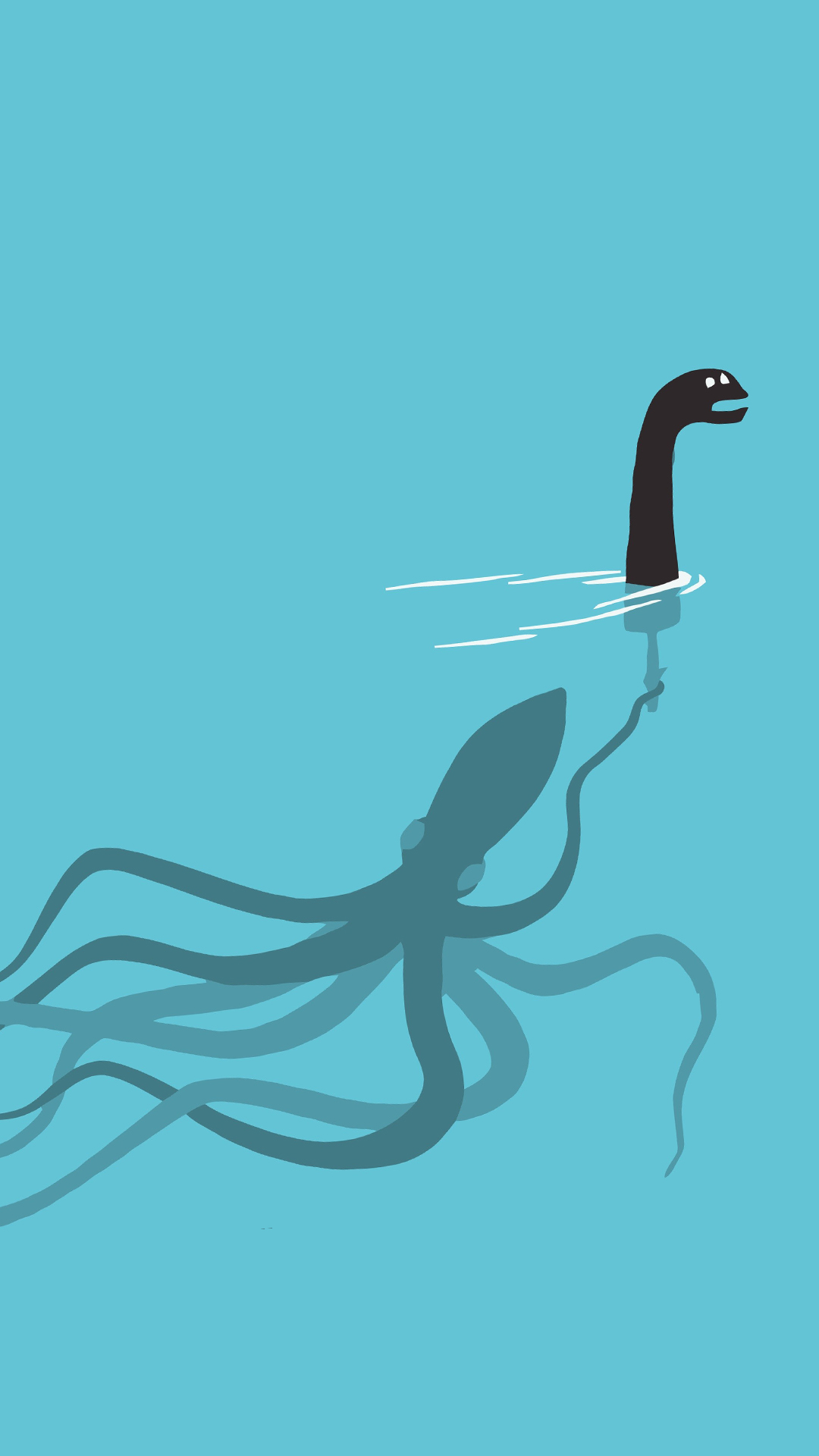 Octopus Prank Wallpaper - Loch Ness Monster - HD Wallpaper 