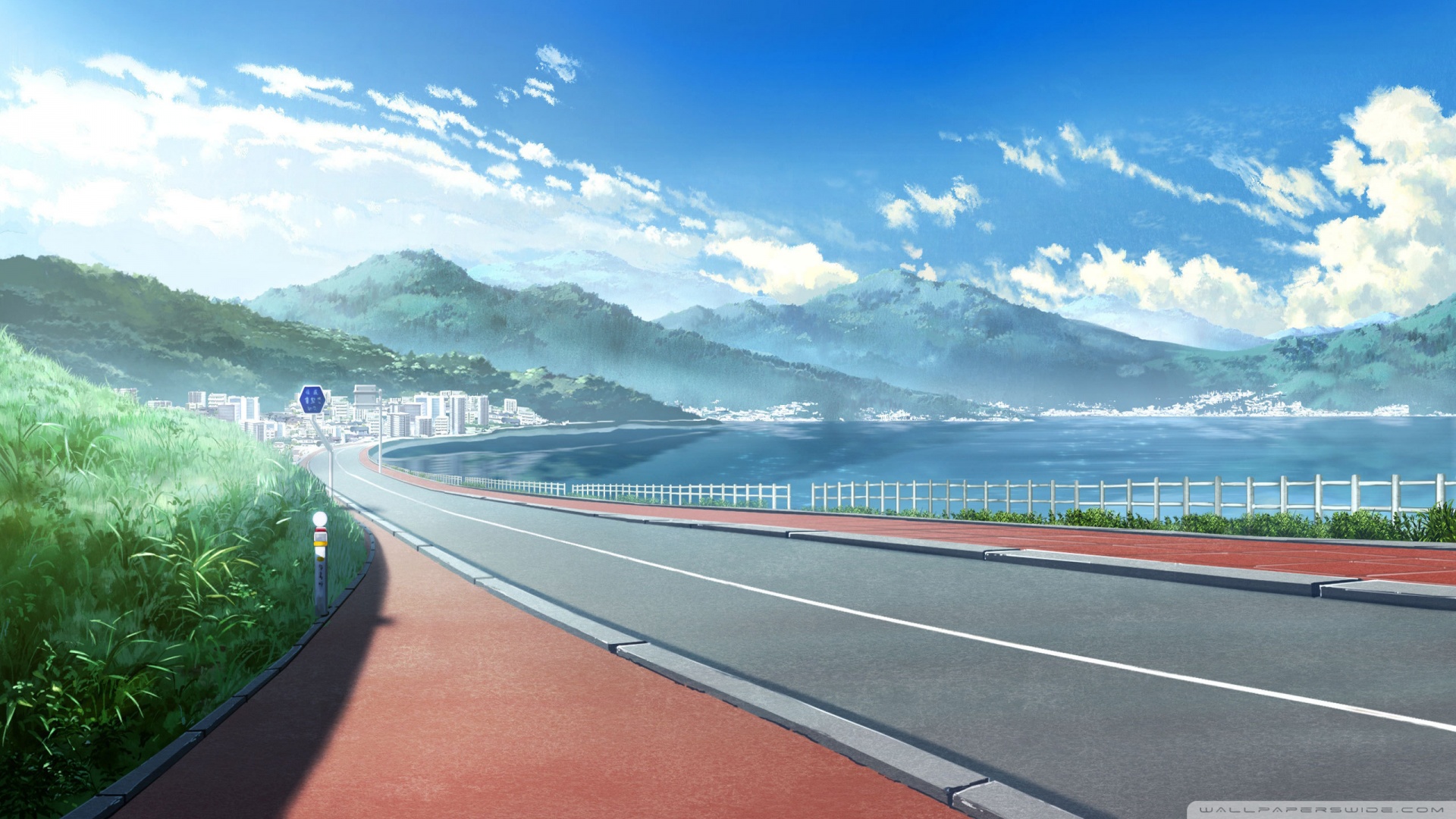 Anime Landscape - HD Wallpaper 