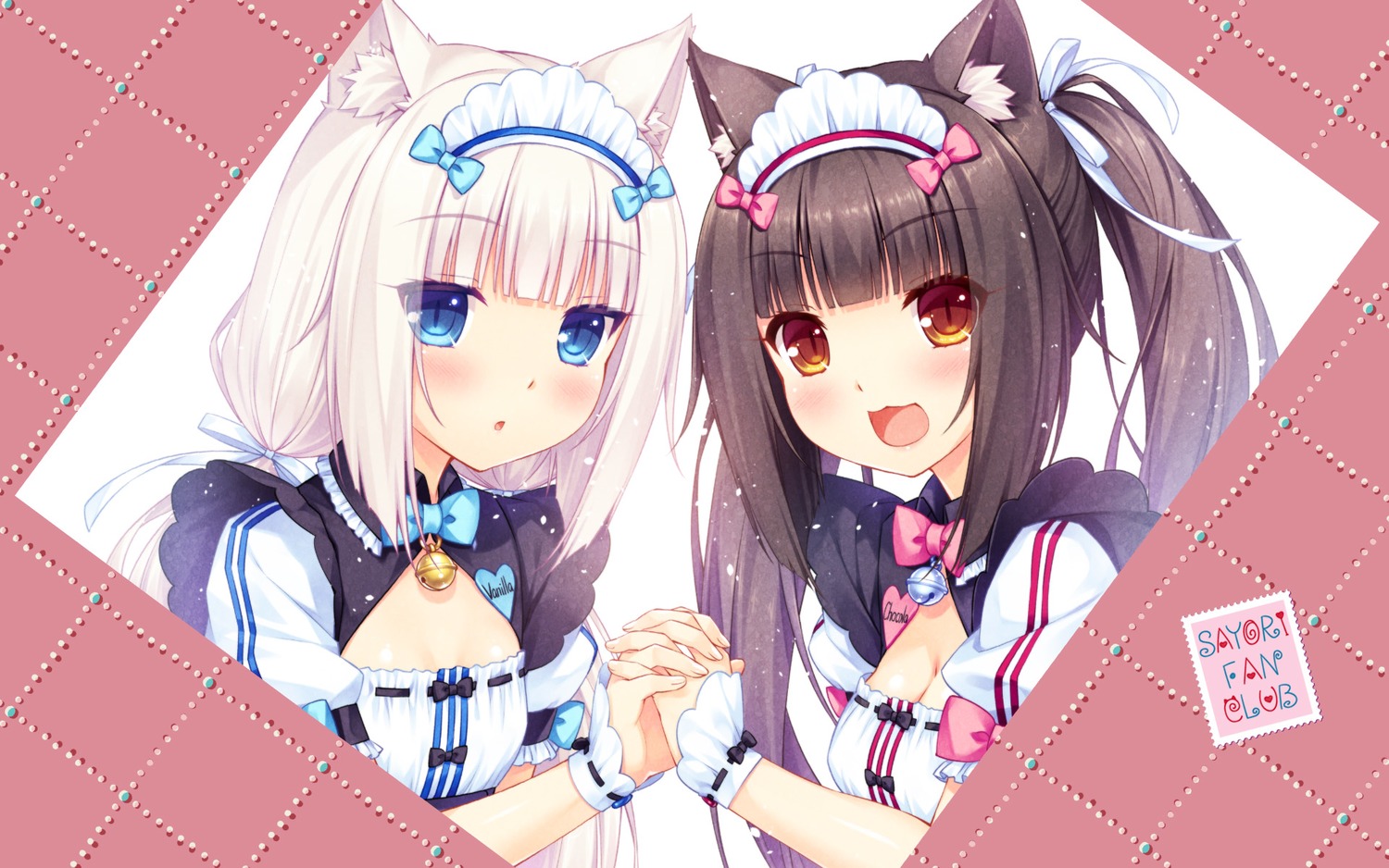 Animal Ears Chocola Cleavage Maid Nekomimi Nekopara - Nekopara Hd Wallpaper Vanilla - HD Wallpaper 