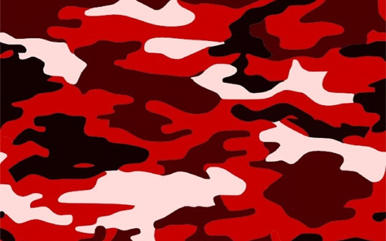 Red Camo - HD Wallpaper 