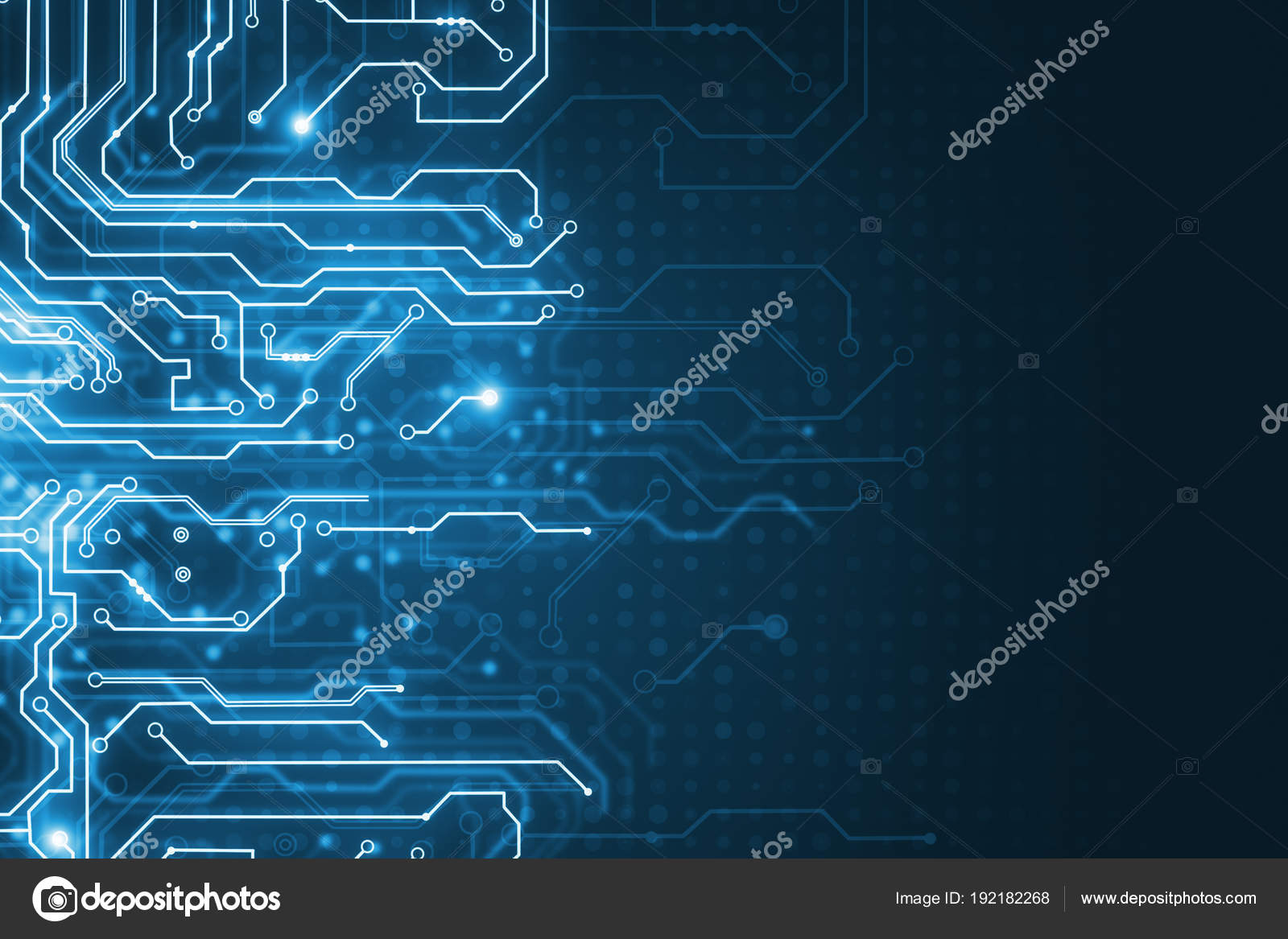 Blue Neon Chip - HD Wallpaper 