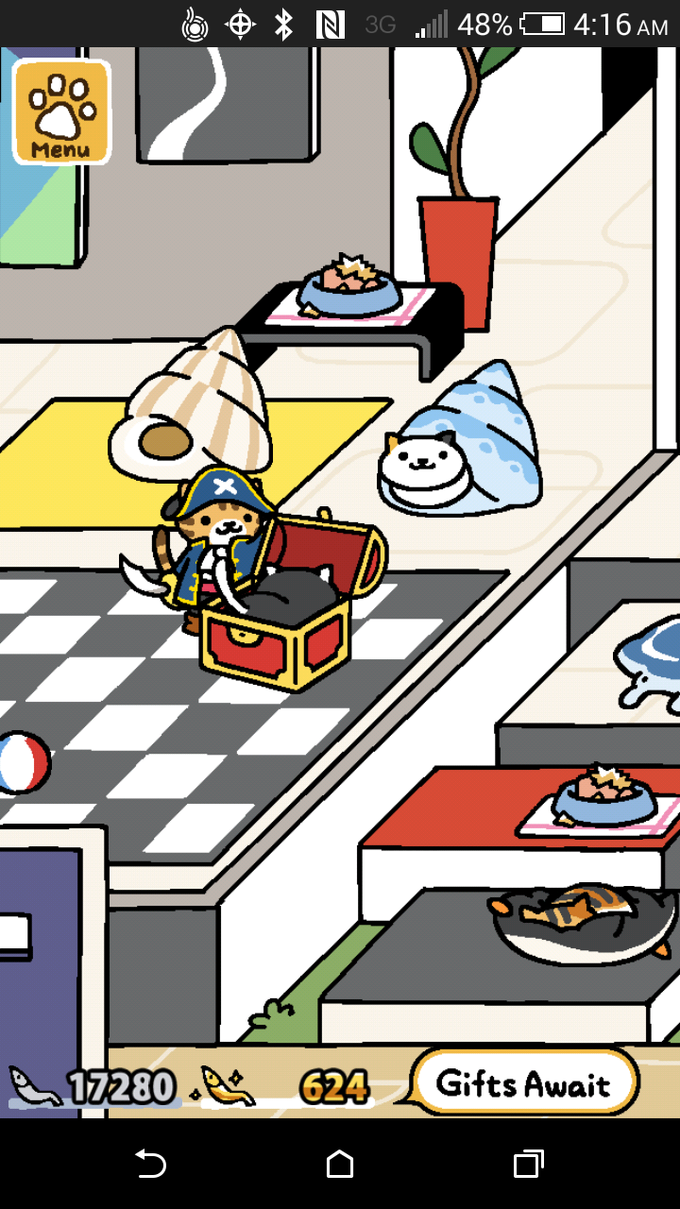 Modern Neko Atsume Remodel - HD Wallpaper 