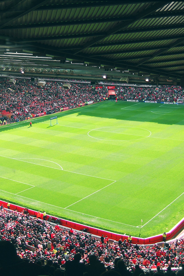 Com Apple Wallpaper Old-trafford Iphone4 - Full Iphone Old Trafford - HD Wallpaper 