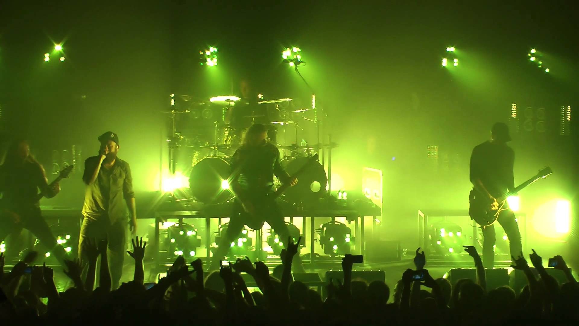 1920x1080, In Flames Live 2014 09 27 Cracow, Studio, - Flames Live - HD Wallpaper 