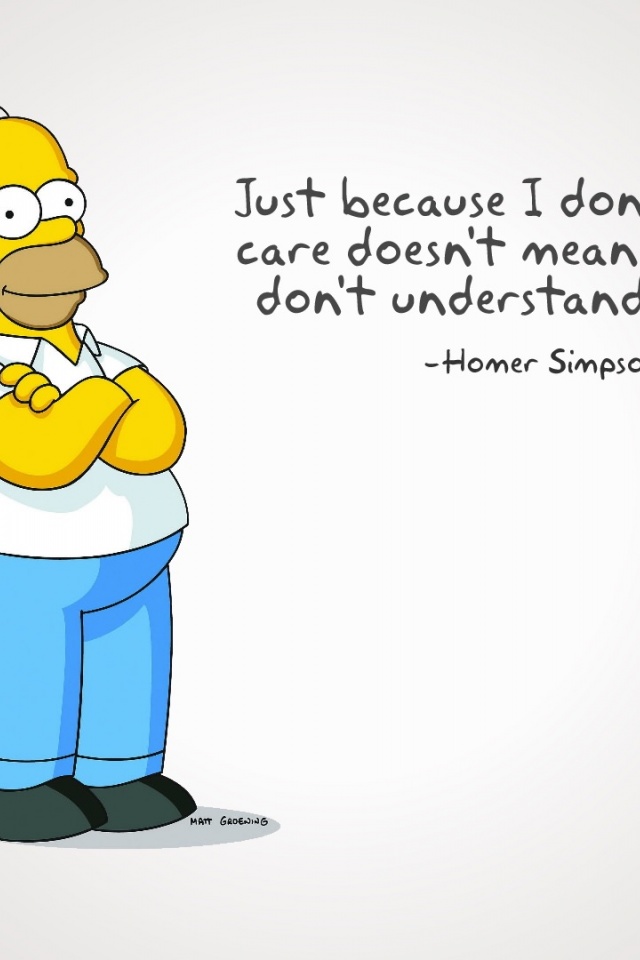 Homer Simpson Quotes Wallpaper For Iphone - HD Wallpaper 
