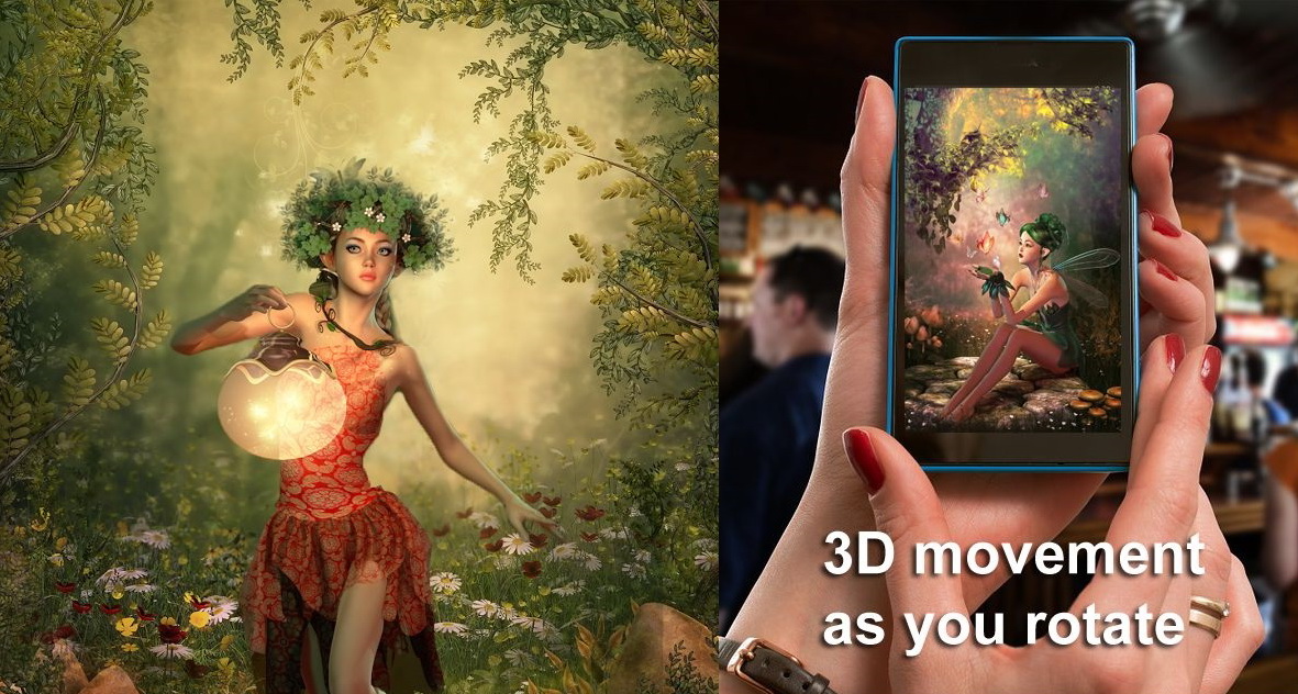 3d Live Wallpaper - Fairy In The Woods - HD Wallpaper 
