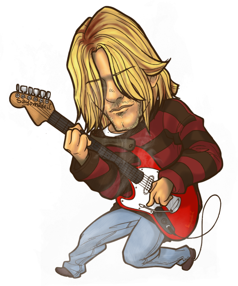 Top Format, Wallpaper V - Kurt Cobain Cartoon Png - HD Wallpaper 