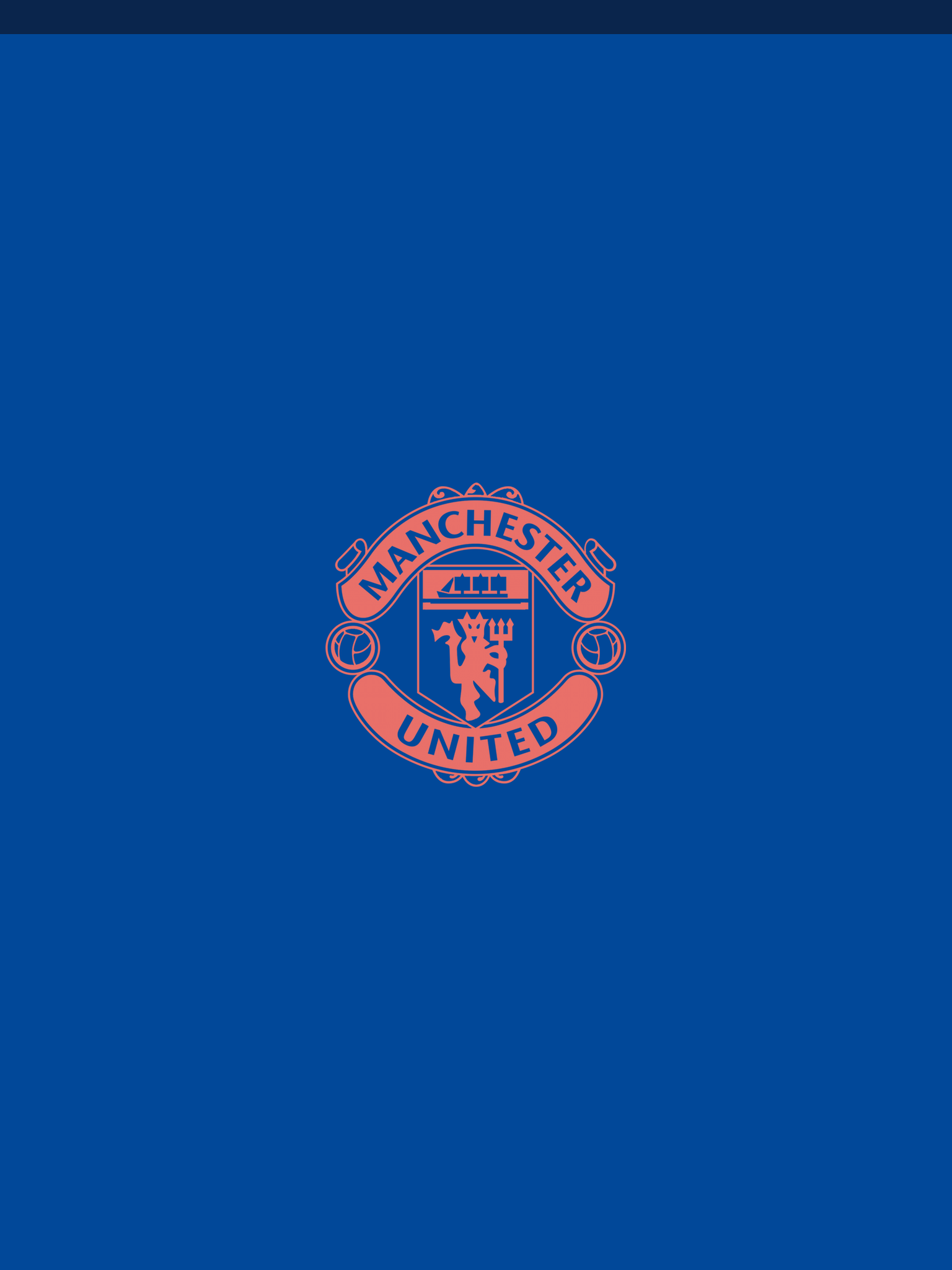 Manchester United Background Blue - HD Wallpaper 