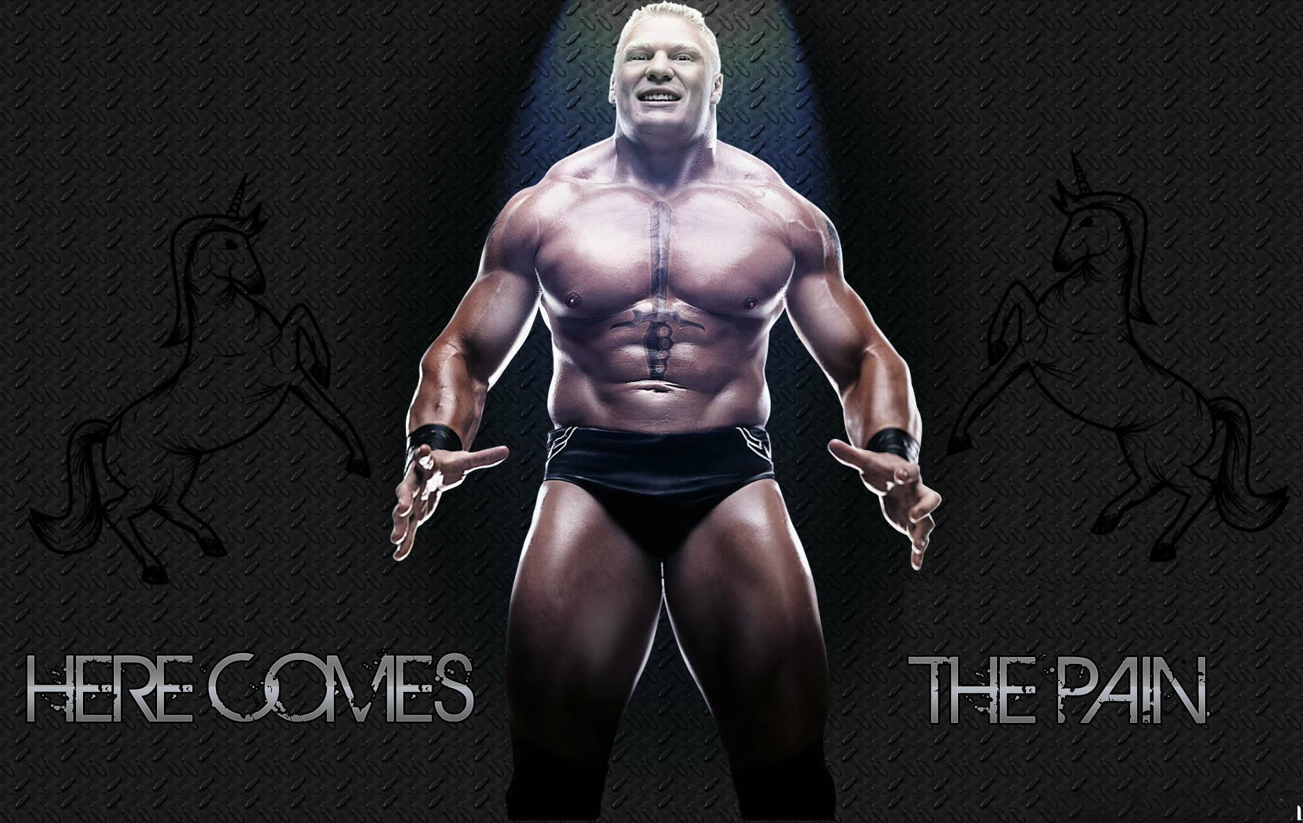 Best Wallpaper Of Wwe Superstar Brock Lesnar - Wwe Brock Lesnar Bodybuilding - HD Wallpaper 