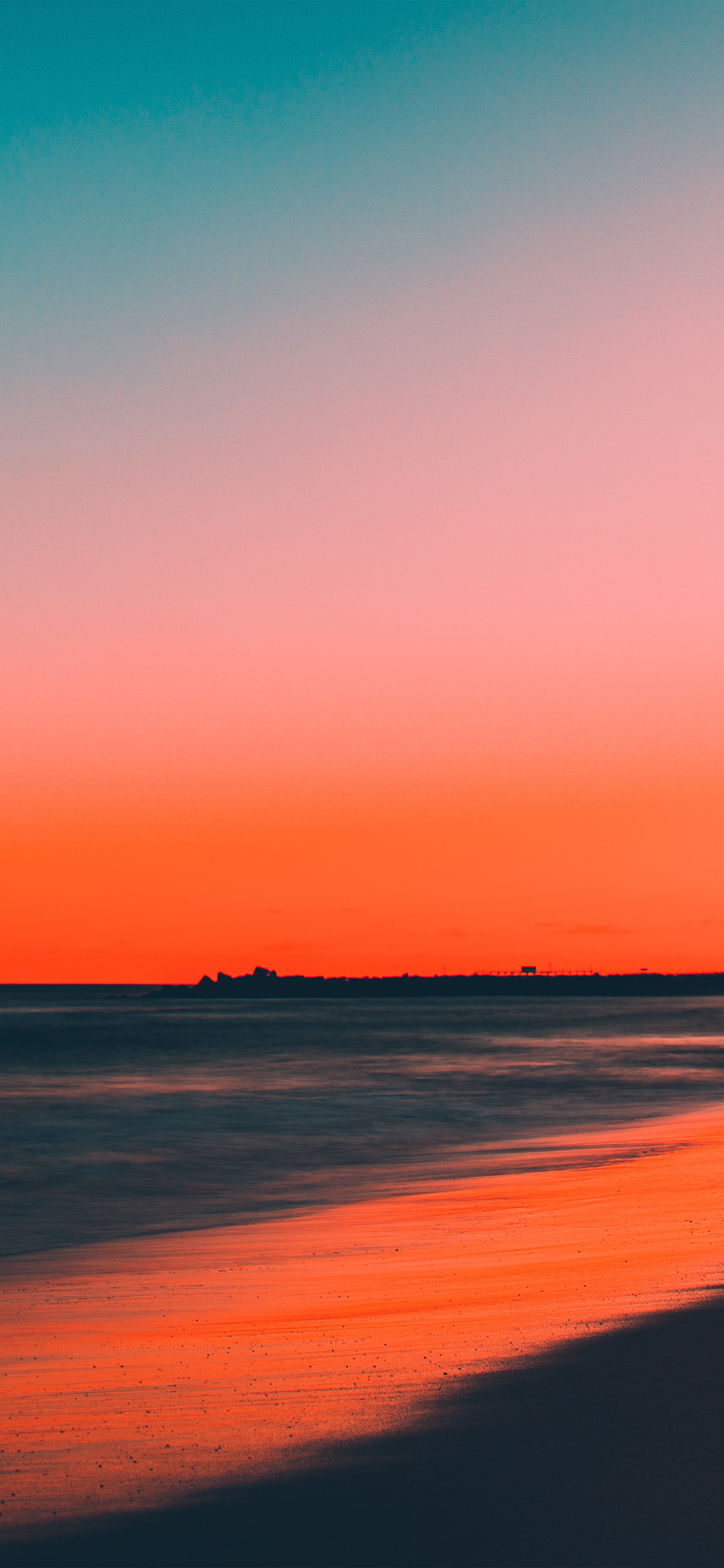 Beach Sunset Wallpaper Iphone X - HD Wallpaper 
