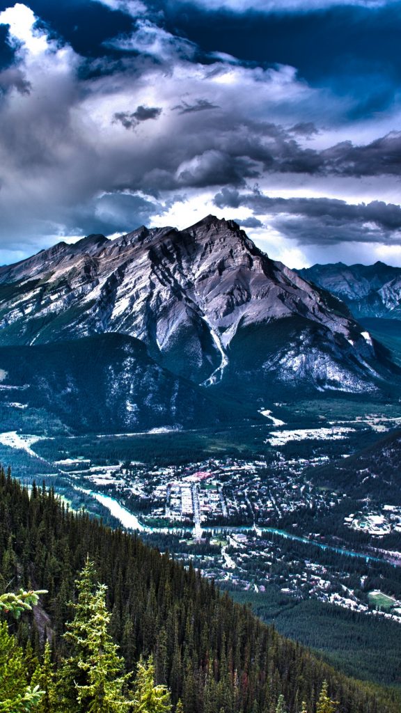 Tunnel Mountain - HD Wallpaper 