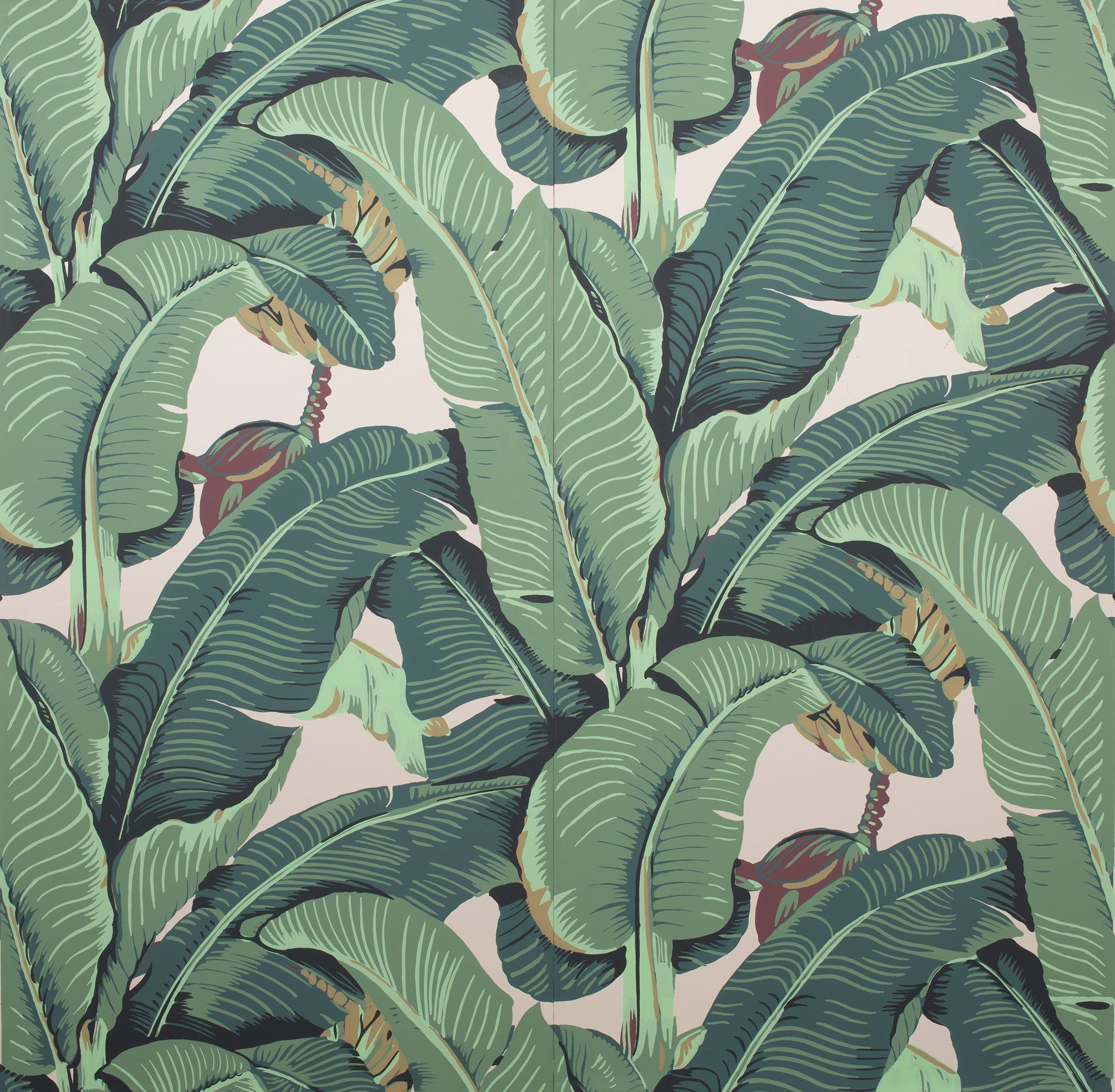 Beverly Hills Hotel Banana Leaf - 2300x2254 Wallpaper - teahub.io