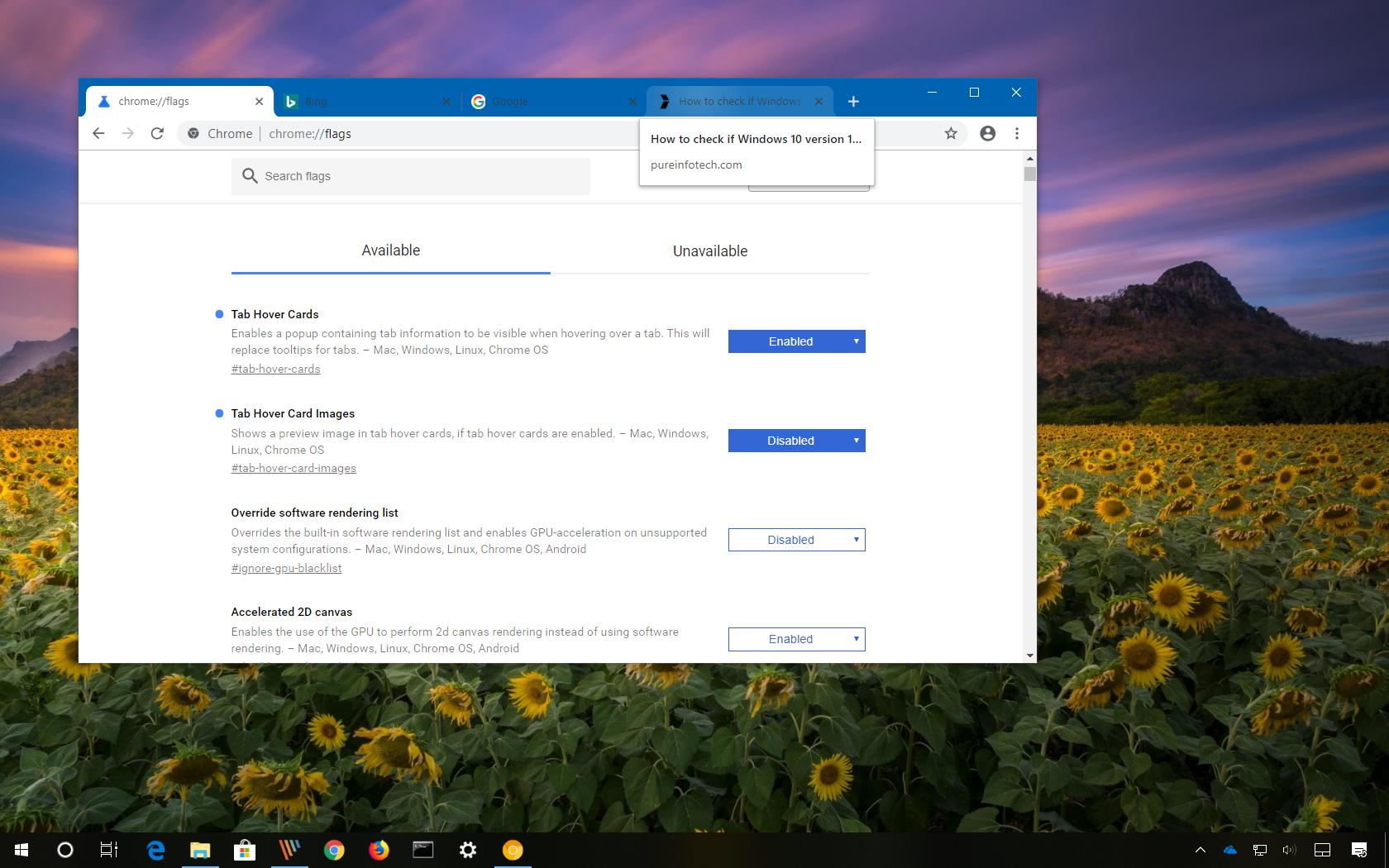 Enabling Tab Previews In Google Chrome - HD Wallpaper 