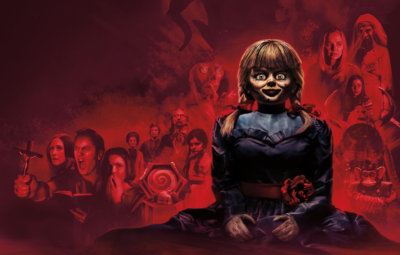Photo Wallpaper Doll, Horror, Annabelle, The Curse - Annabelle Comes Home Movie - HD Wallpaper 