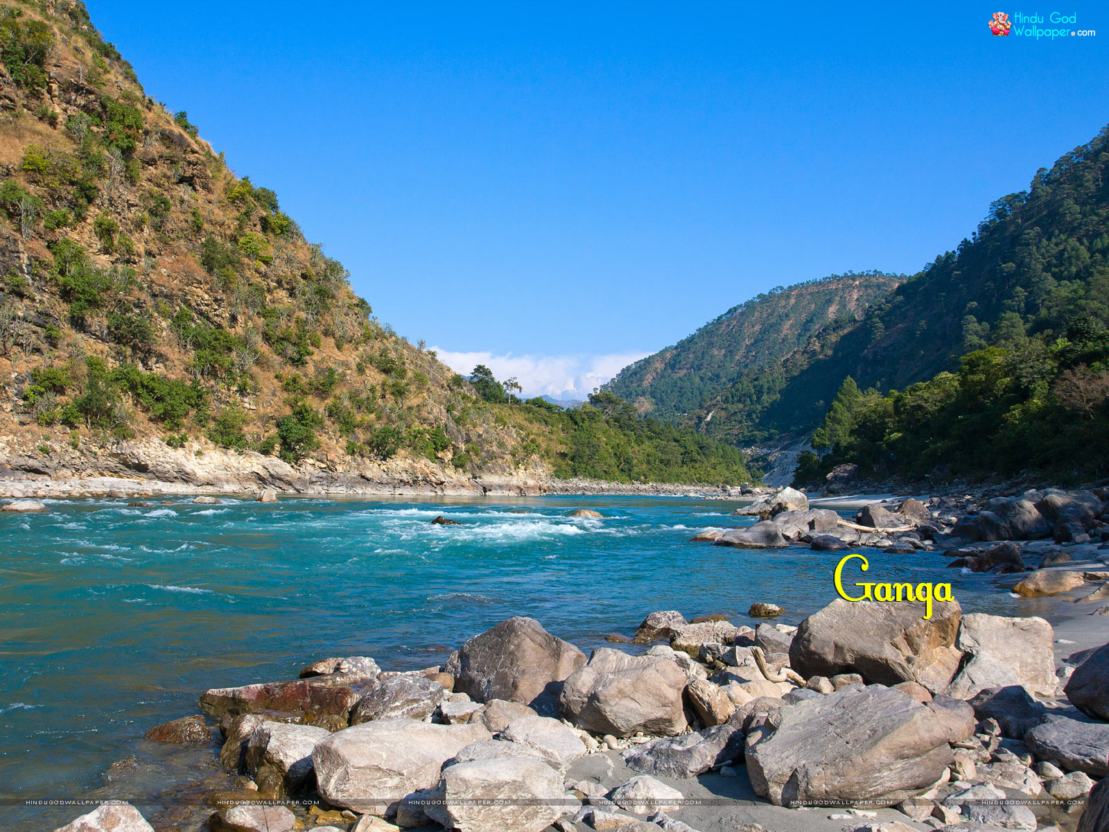 1879 Ganga River Wallpaper - Ganga River In Himalaya - HD Wallpaper 