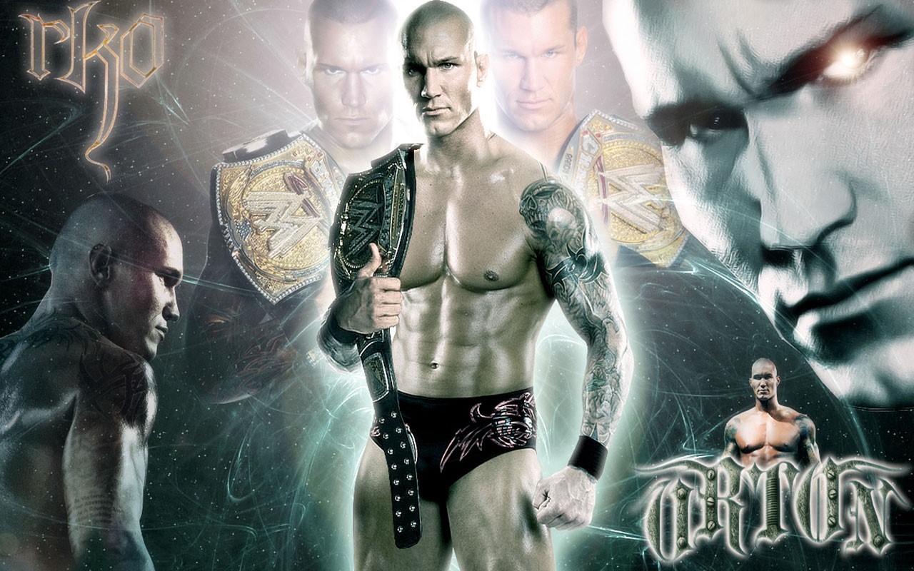 Randy Orton With Wwe Championship Belt - Randy Orton Wallpaper Champion - HD Wallpaper 