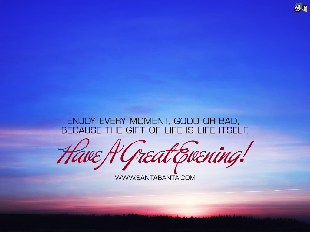 Good Evening - Sweet Good Evening Quotes - HD Wallpaper 
