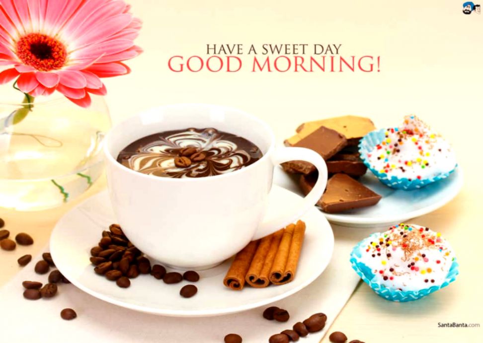 Good Morning Hd Wallpaper Images Photos Pictures - Good Morning Coffee And Flowers - HD Wallpaper 