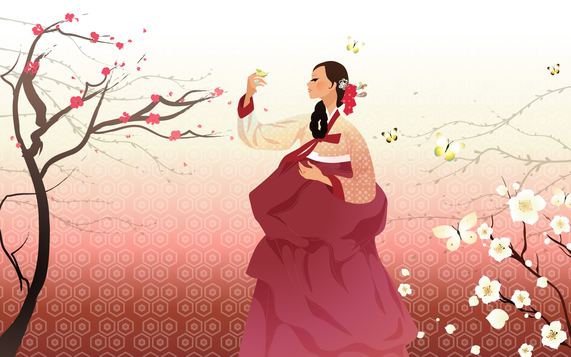Korean Women Wallpapers - Korean Art Wallpaper Hd - HD Wallpaper 