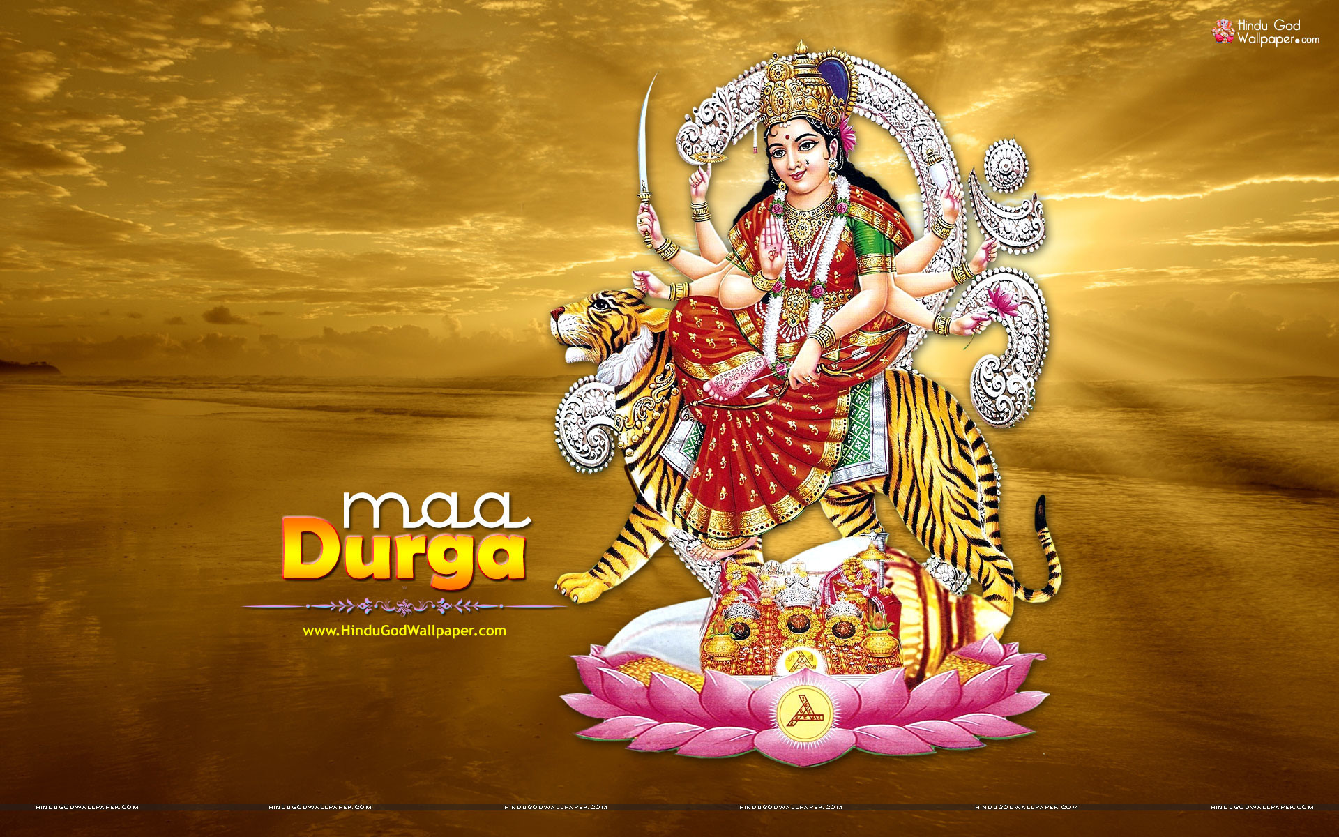 God Hd Wallpaper - Maa Durga Wallpaper Full Size Hd For Pc - HD Wallpaper 