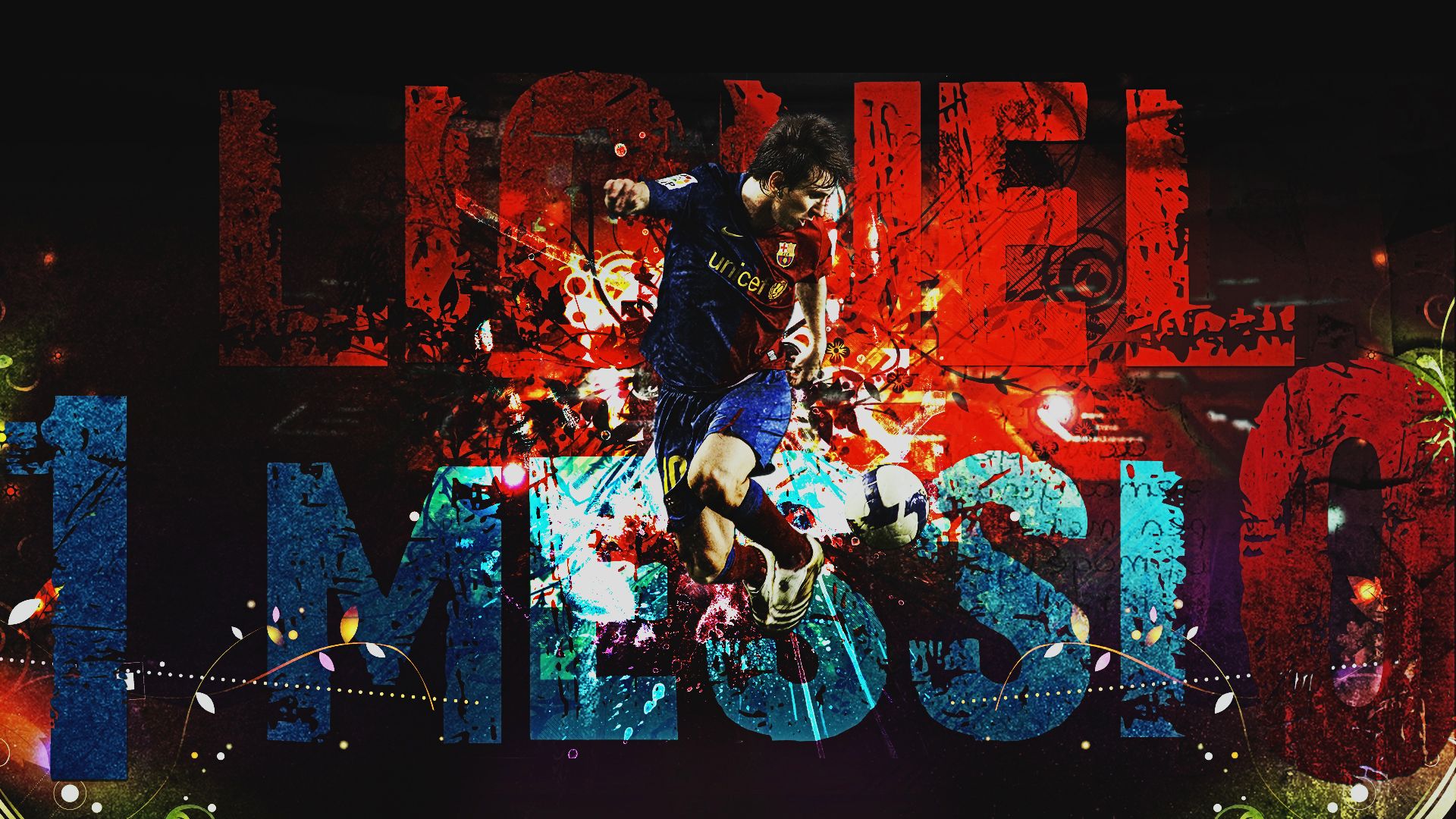 Lionel Messi Art Wallpaper - Barcelona Cool Wallpapers Messi - HD Wallpaper 