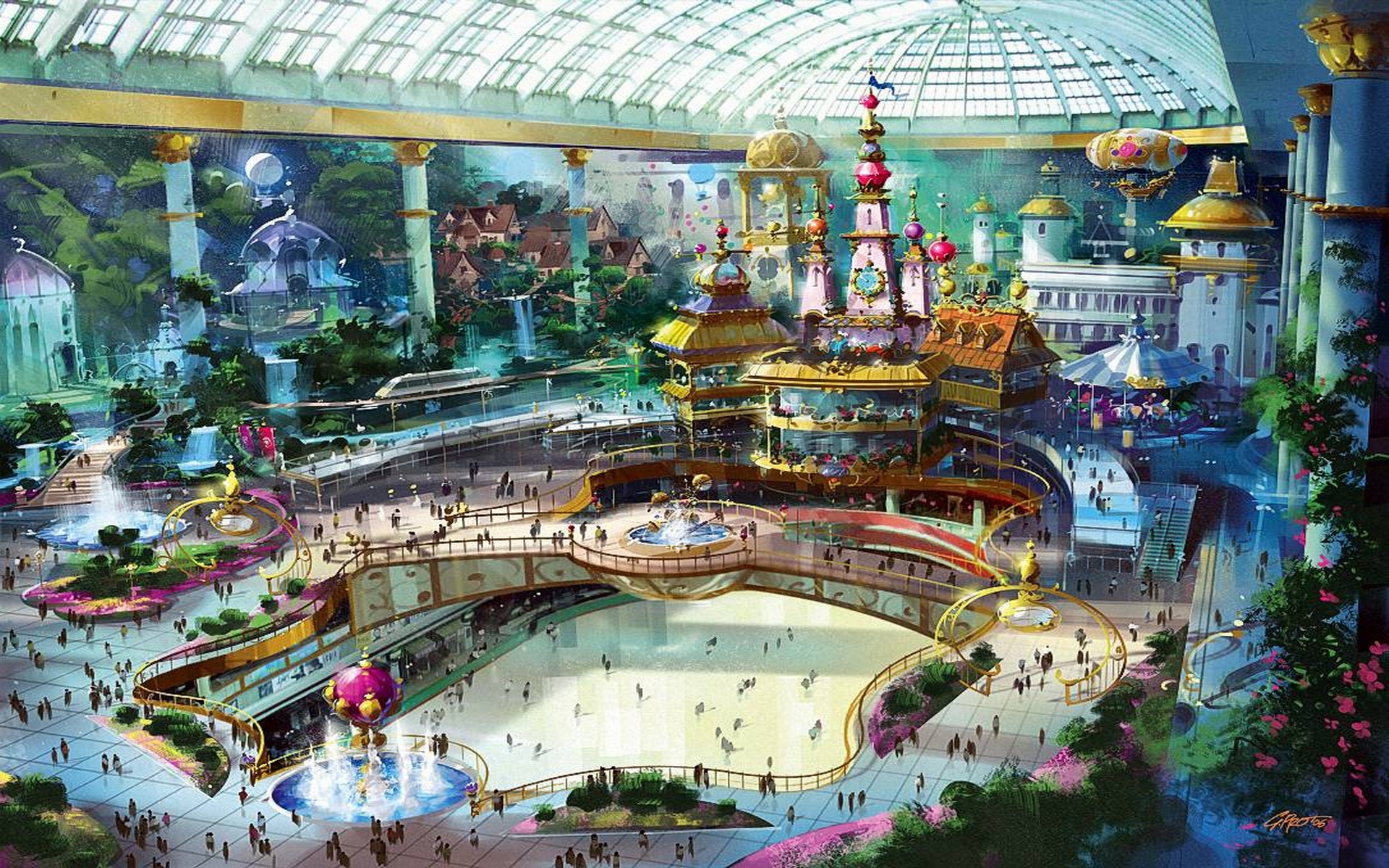 Korean Wallpaper Hd Creative Korean Pictures Full Hd - Lotte World South Korea - HD Wallpaper 