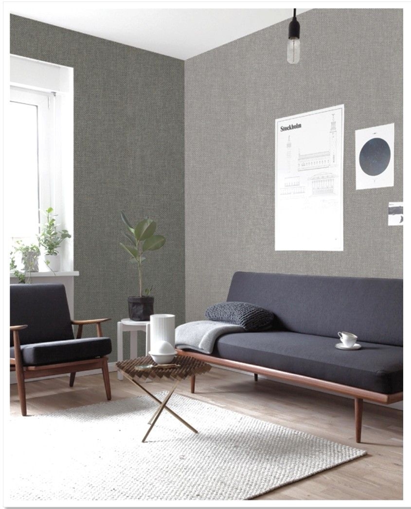Korea Wallpaper Simple Cozy Design Furniture Home Decor - Minimalist Living Room Ideas - HD Wallpaper 