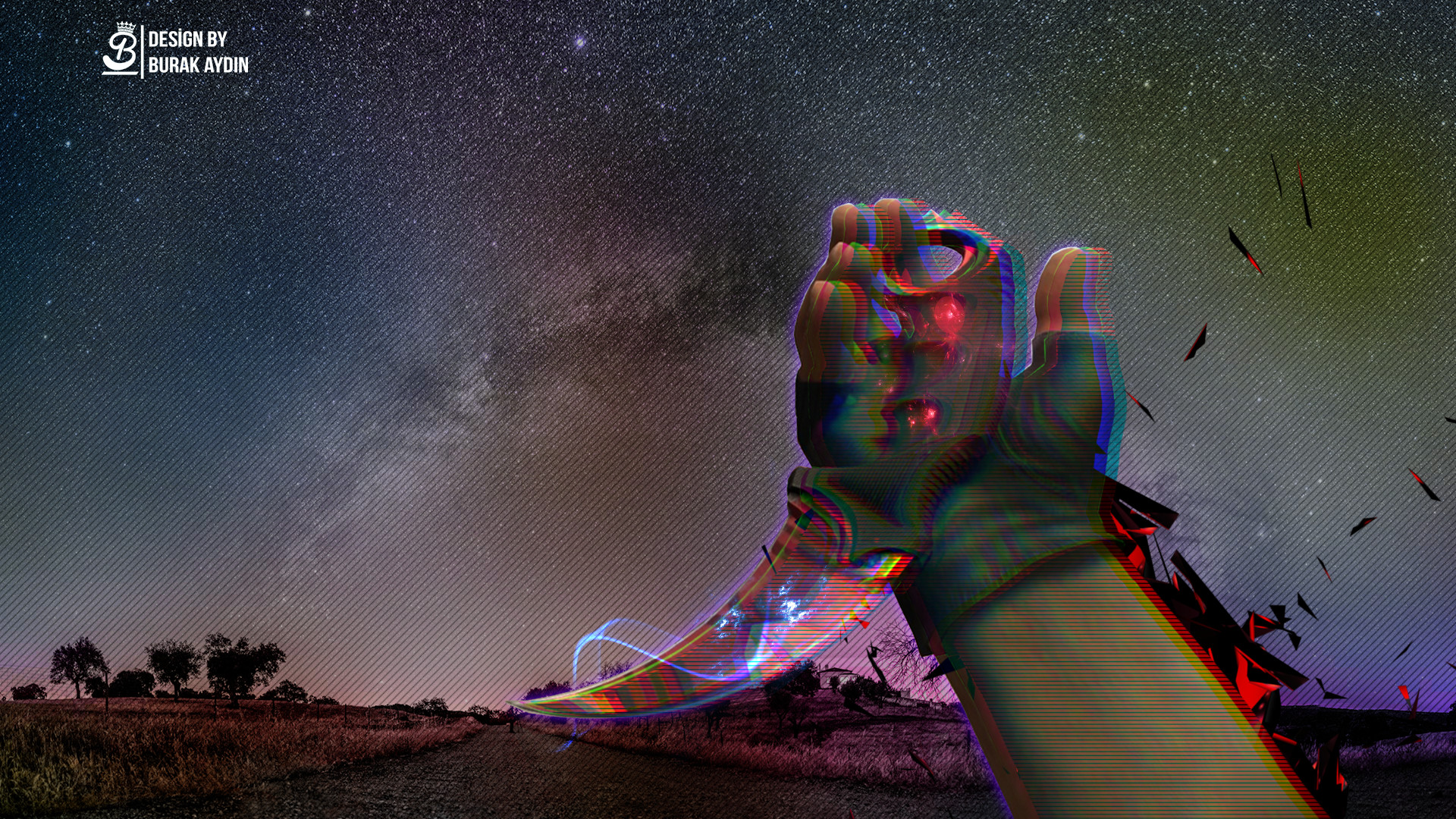 Go Space Karambit - Csgo Wallpaper Hd - HD Wallpaper 