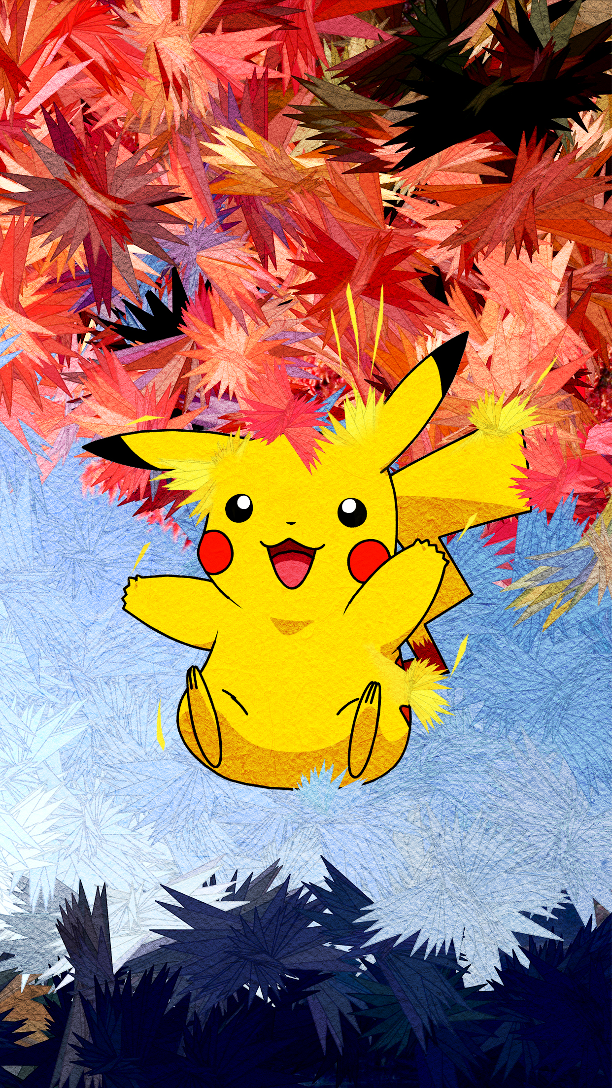 Trigraphy Wallpaper Pikachu - Pikachu - HD Wallpaper 