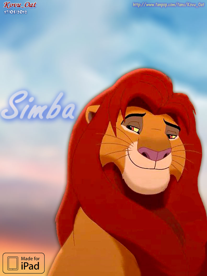 Ipad Lock Screen Background Simba Lion Hd - Lion King Simba Png - HD Wallpaper 