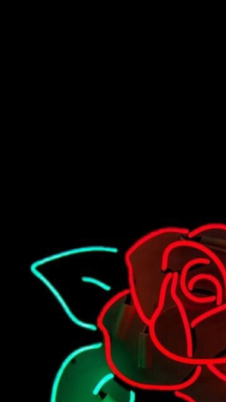 Rose Neon Sign - HD Wallpaper 