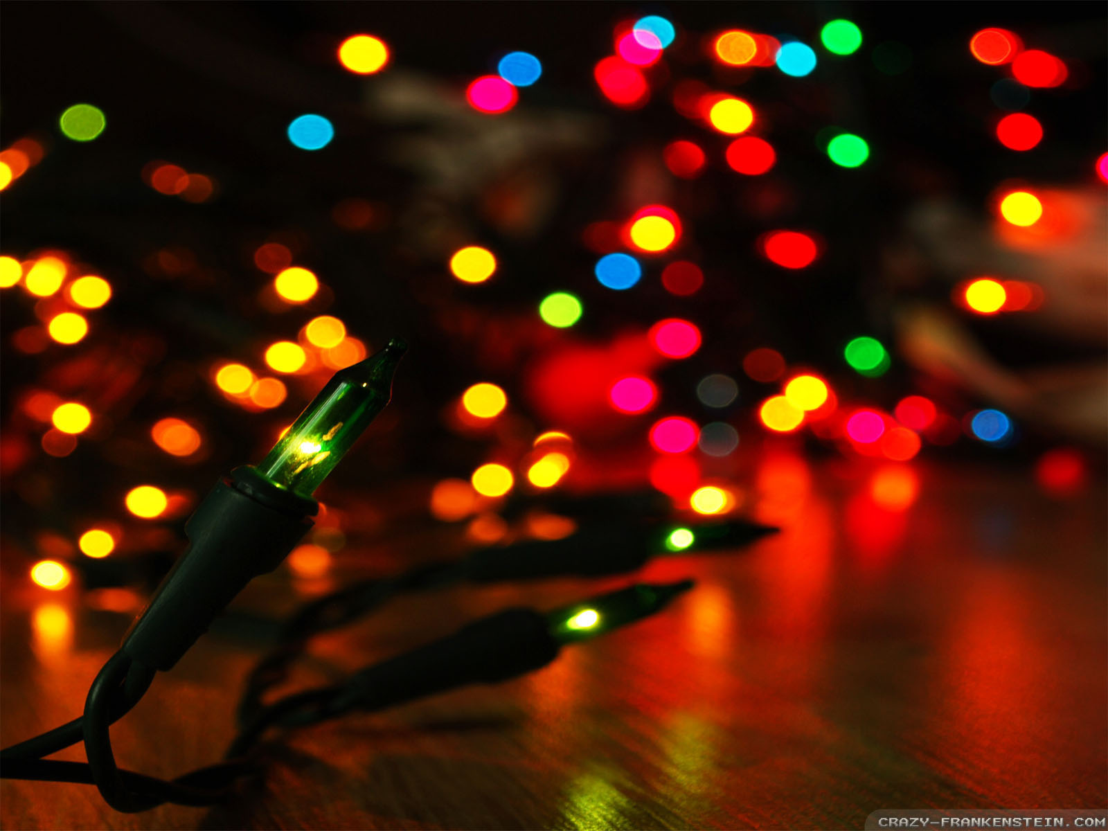Christmas Lights Background - HD Wallpaper 