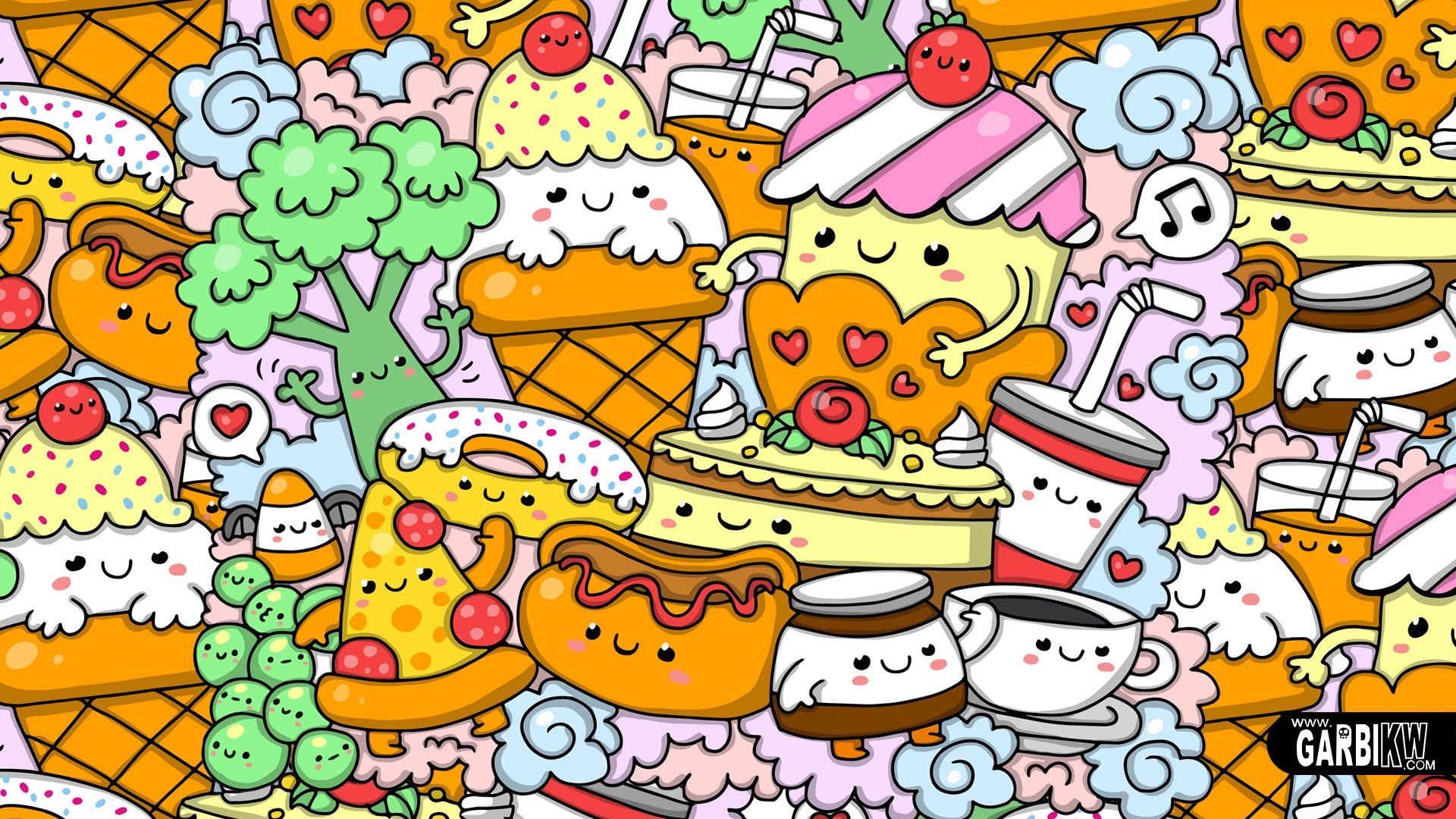 Kawaii Food - Kawaii Food Background - 1920x1080 Wallpaper 