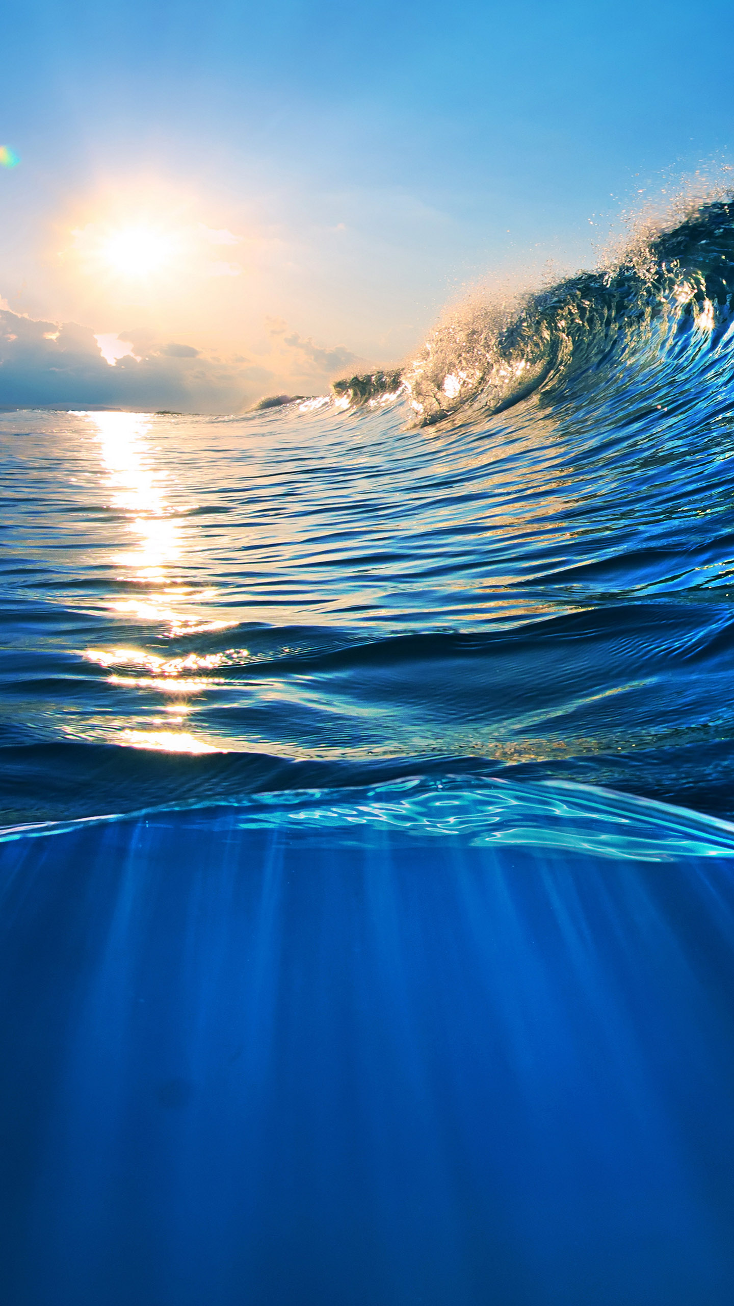 Ocean Wave Wallpapers For Galaxy S7 - Blue Ocean - HD Wallpaper 
