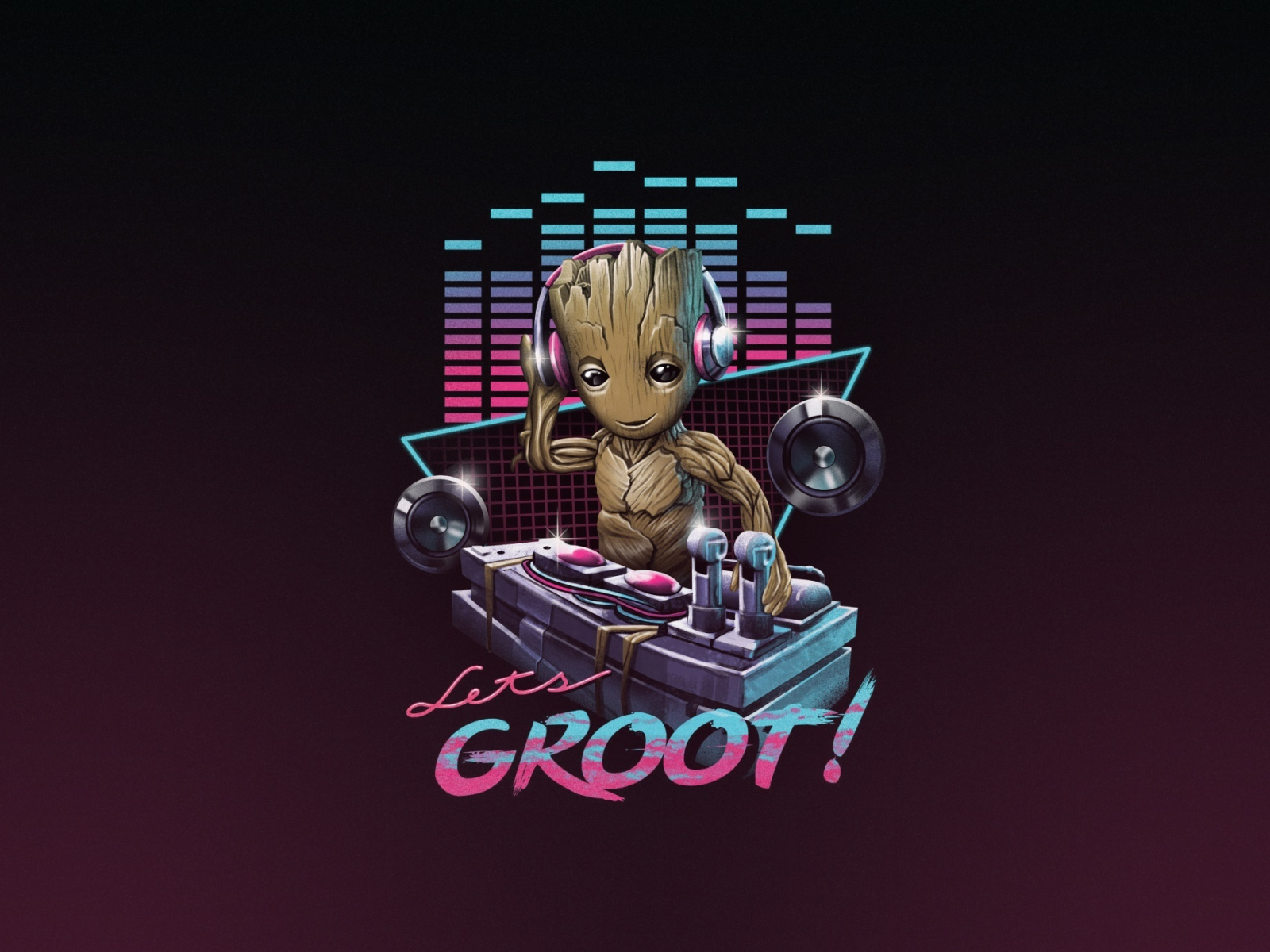 Guardians Of The Galaxy, Dj, Groot, Art, Wallpaper - Iphone Guardians Of The Galaxy - HD Wallpaper 