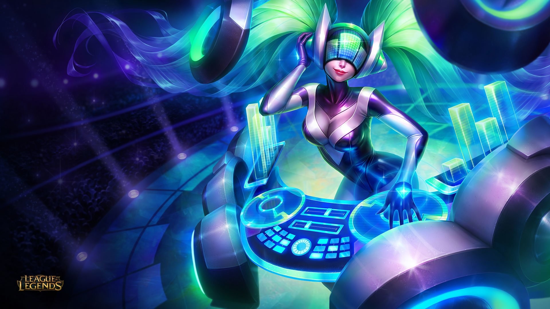 Video Game League Of Legends Sona Dj Sona Dj Wallpaper - Sona League Of Legends Dj Skin - HD Wallpaper 