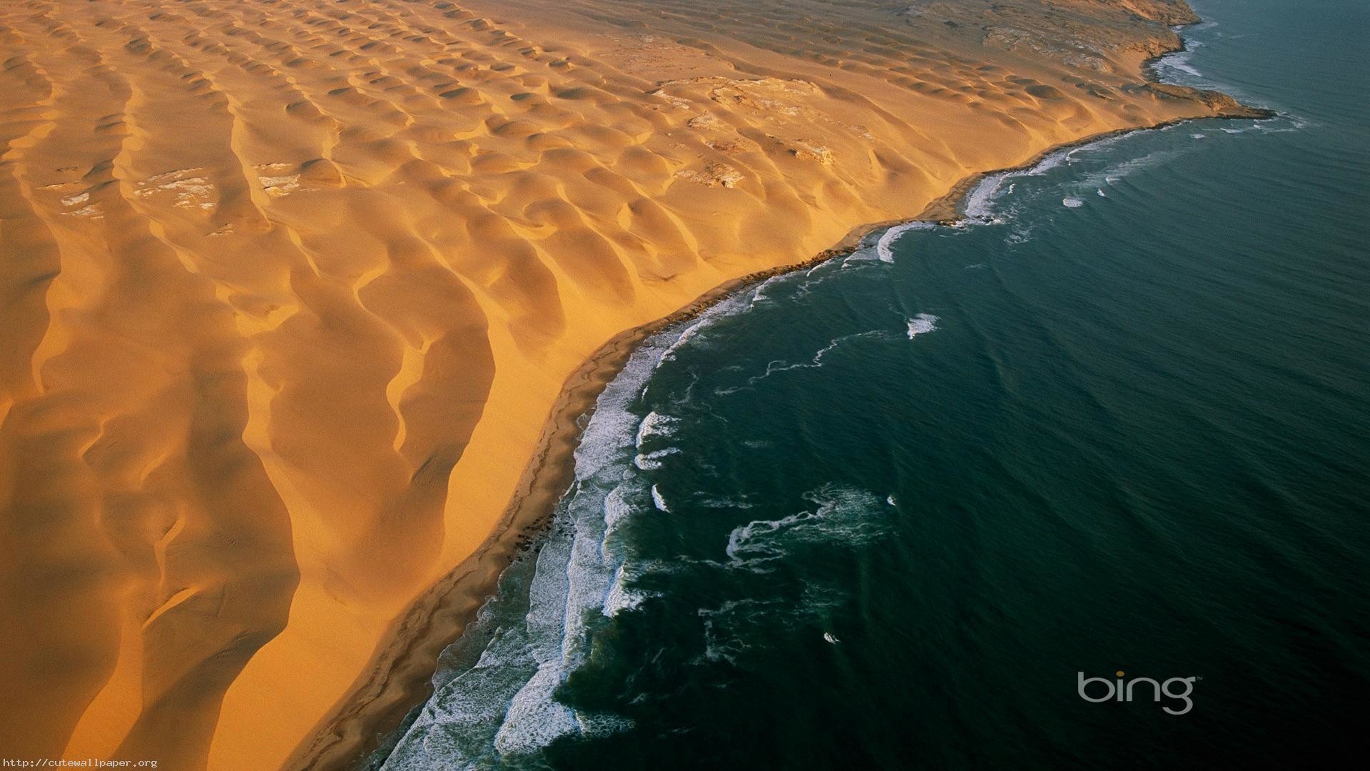 Bing Wallpaper Download Hd 
 Data-src - Desert On The Coast - HD Wallpaper 