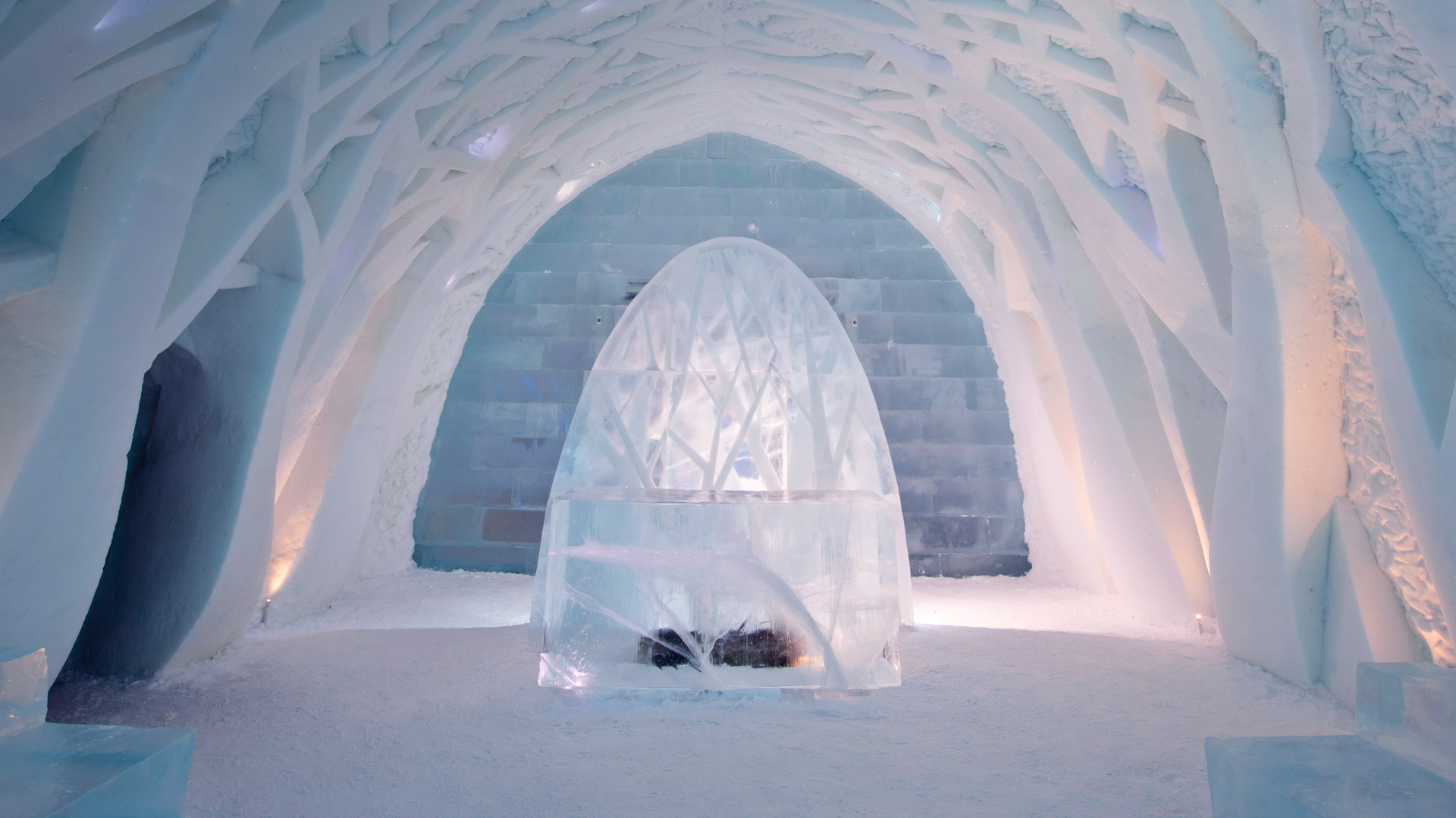 Ice Hotel - HD Wallpaper 