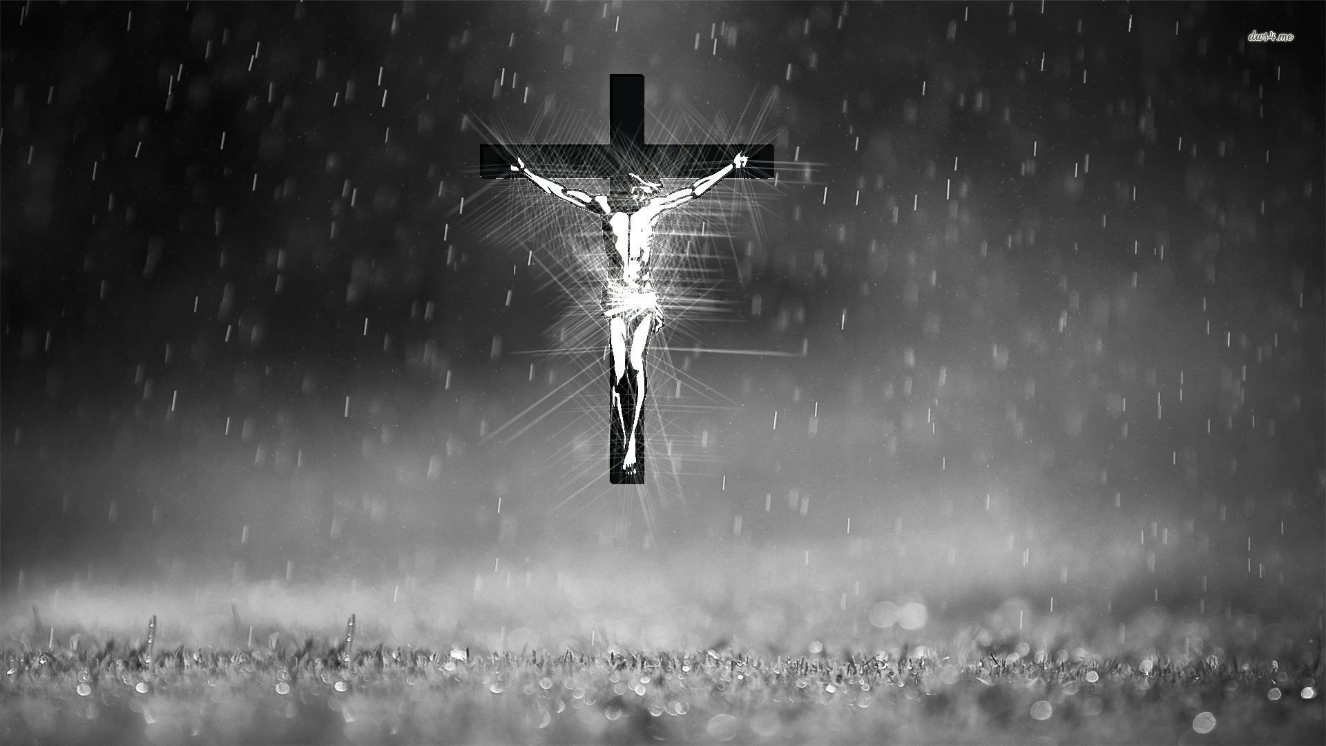 Jesus On The Cross Digital Art Hd Desktop Wallpaper, - Jesus Wallpaper Hd - HD Wallpaper 