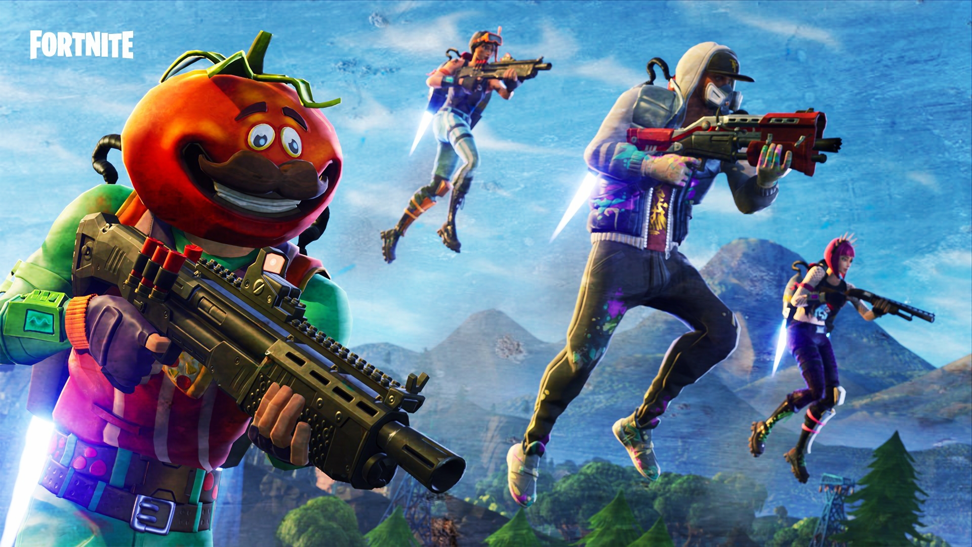 Good Fortnite Wallpapers Team Fighting - Fortnite Background - HD Wallpaper 