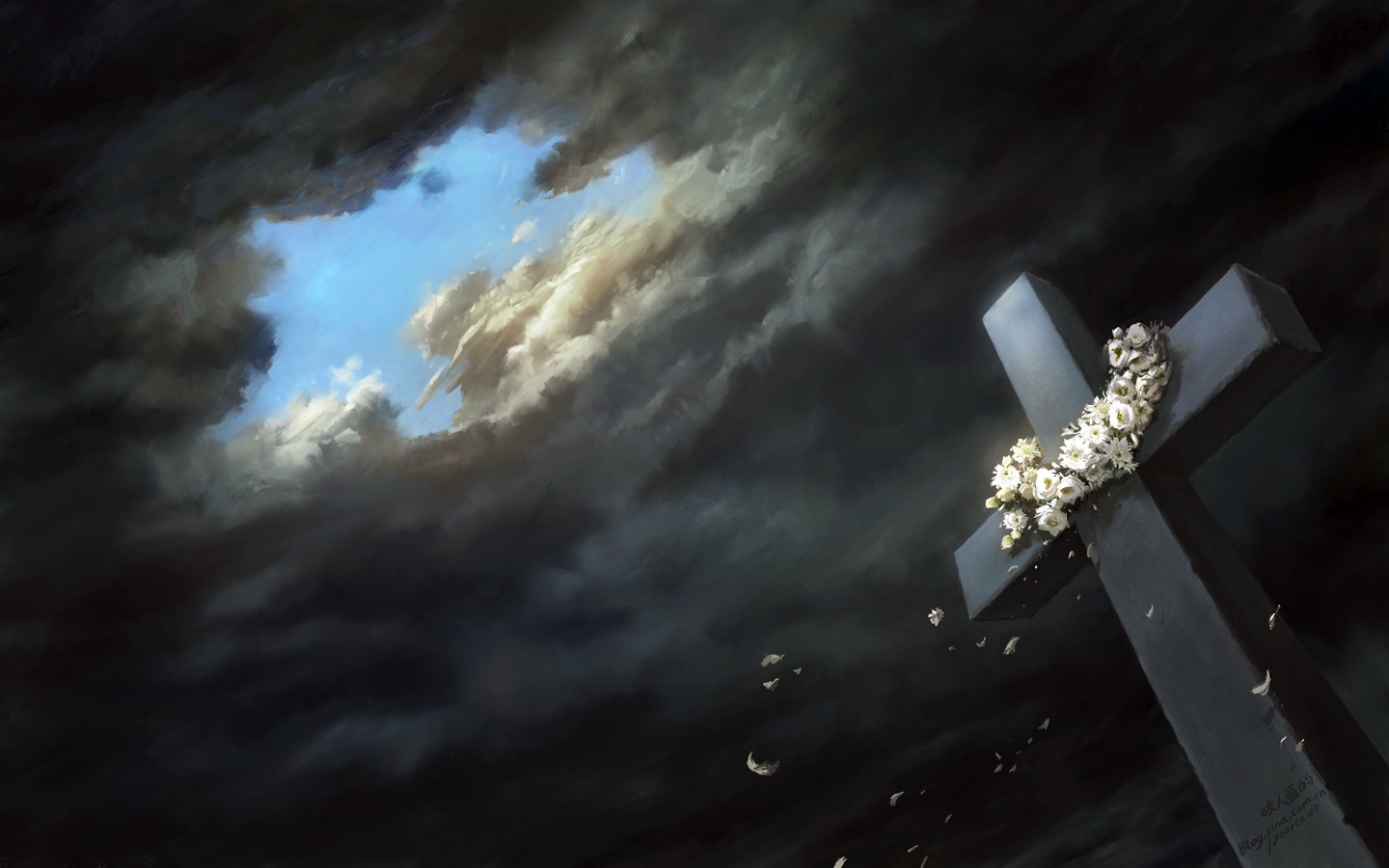 Cross Wallpaper Art - HD Wallpaper 