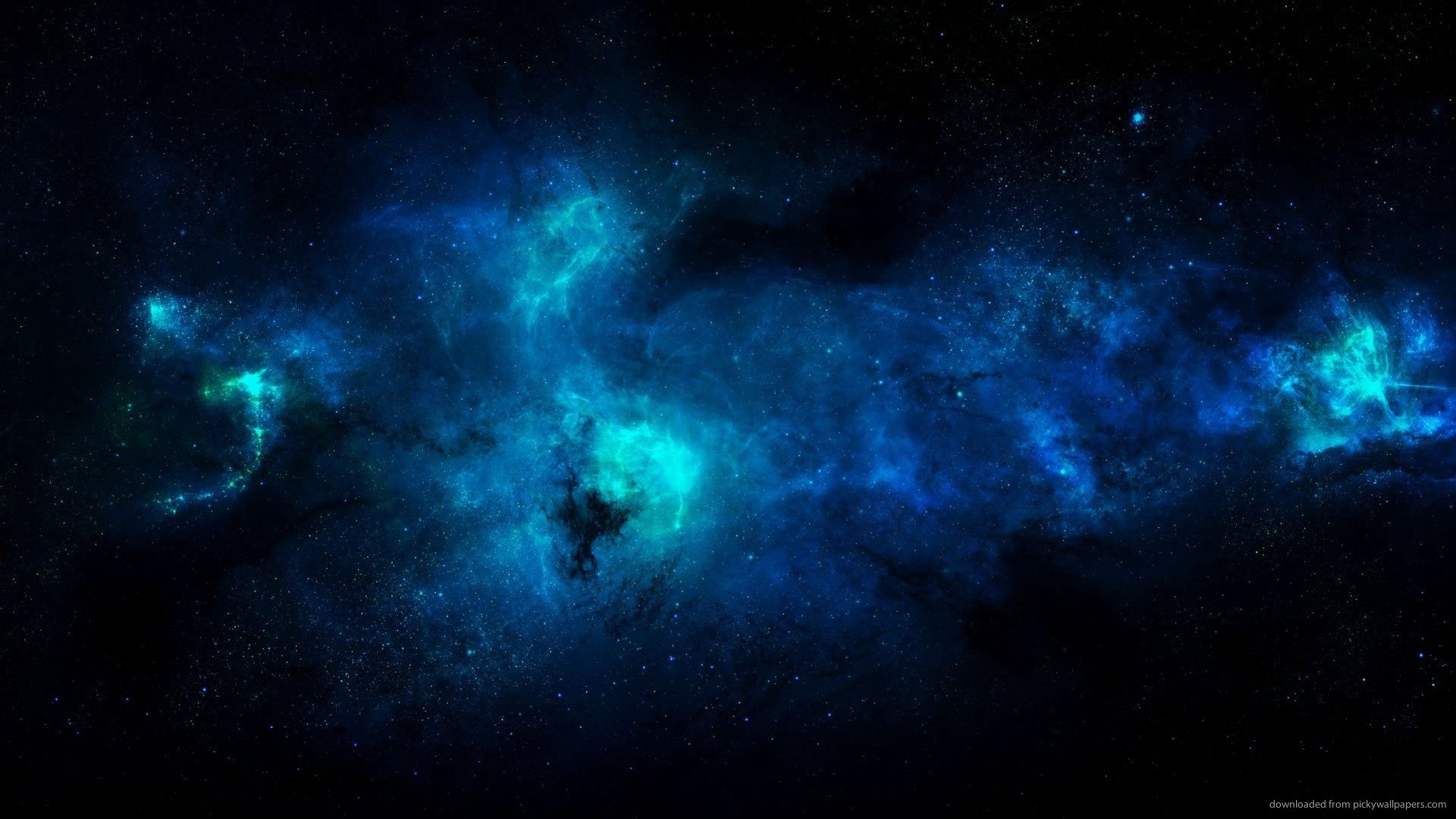 Space Blue Wallpaper 
 Data-src - Blue Galaxy Wallpaper 1080p - HD Wallpaper 