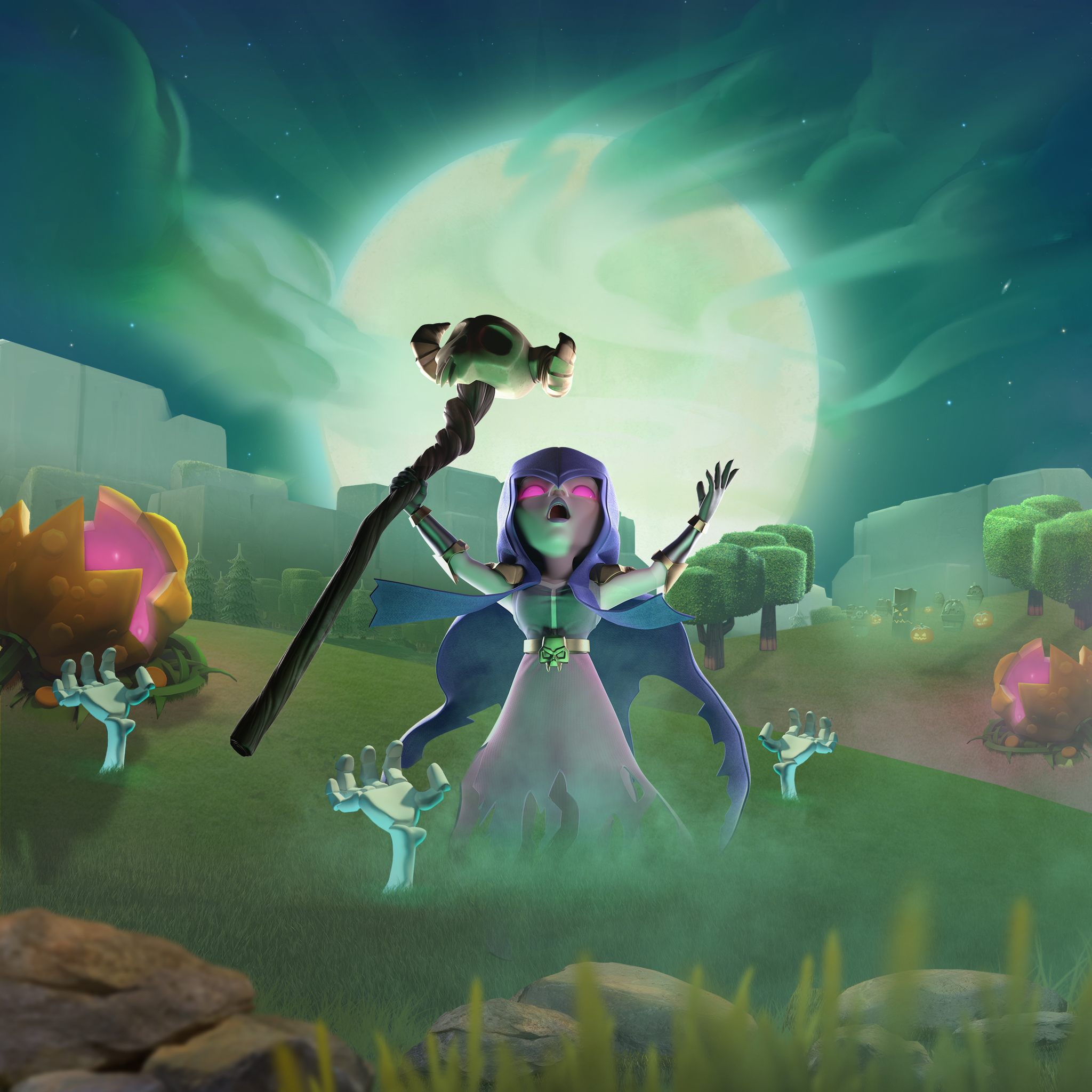 Clash Of Clans Wallpaper Witch - HD Wallpaper 