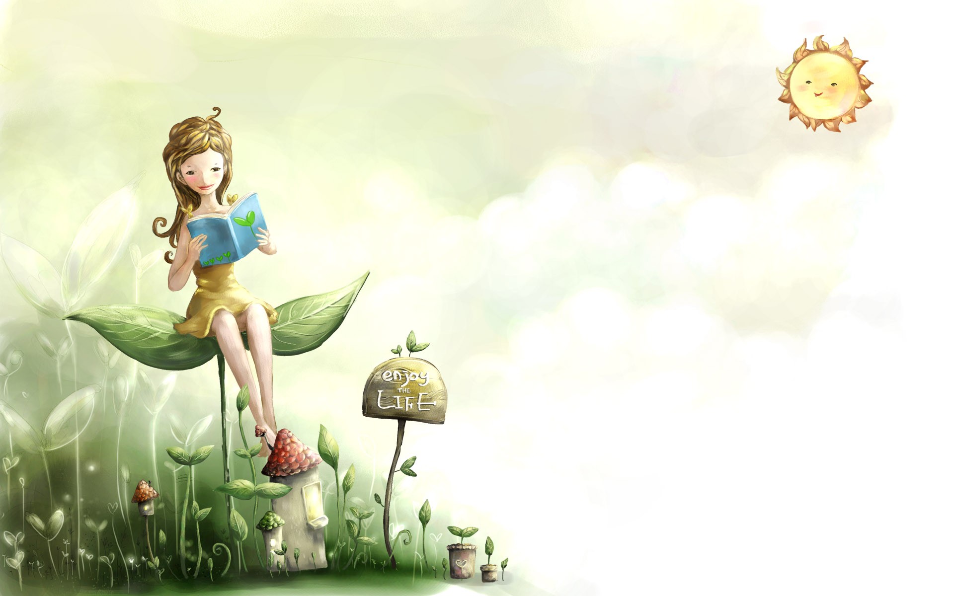 Cartoon Cute Backgrounds - HD Wallpaper 