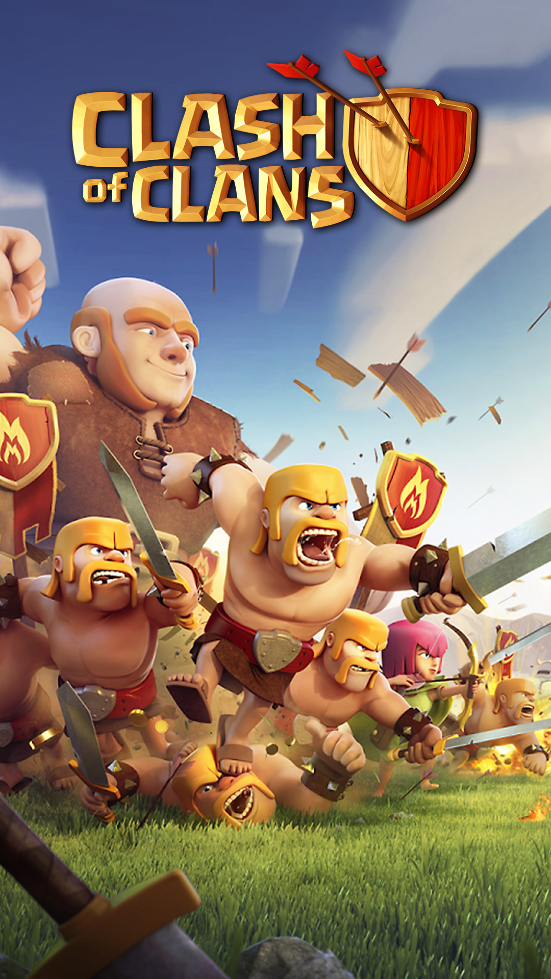 Clash Of Clans Wallpaper Background - Clash Of Clans Wallpaper Android - HD Wallpaper 