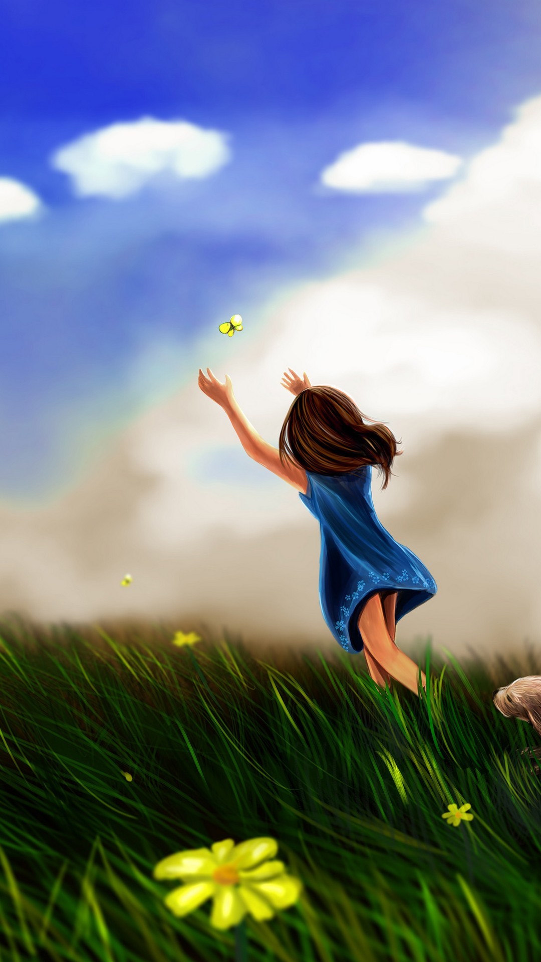 Butterfly Hd Wallpapers For Mobile - Girls With Playing Butterfly - 1080x1920 Wallpaper Butterfly Hd Wallpapers For Mobile - Girls With Playing Butterfly - 1080x1920 Wallpaper