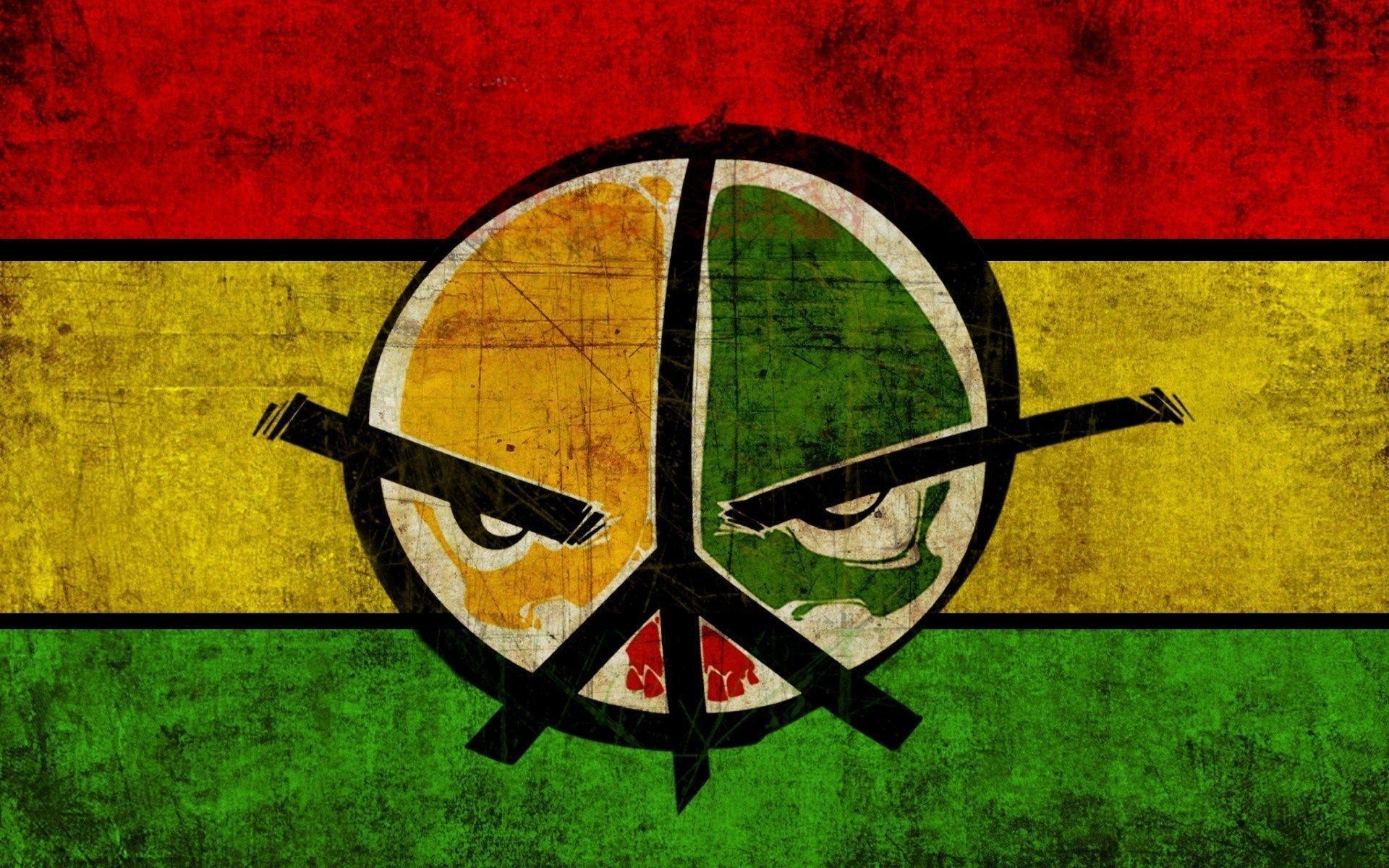 Peace Rasta Wallpaper Hd - HD Wallpaper 