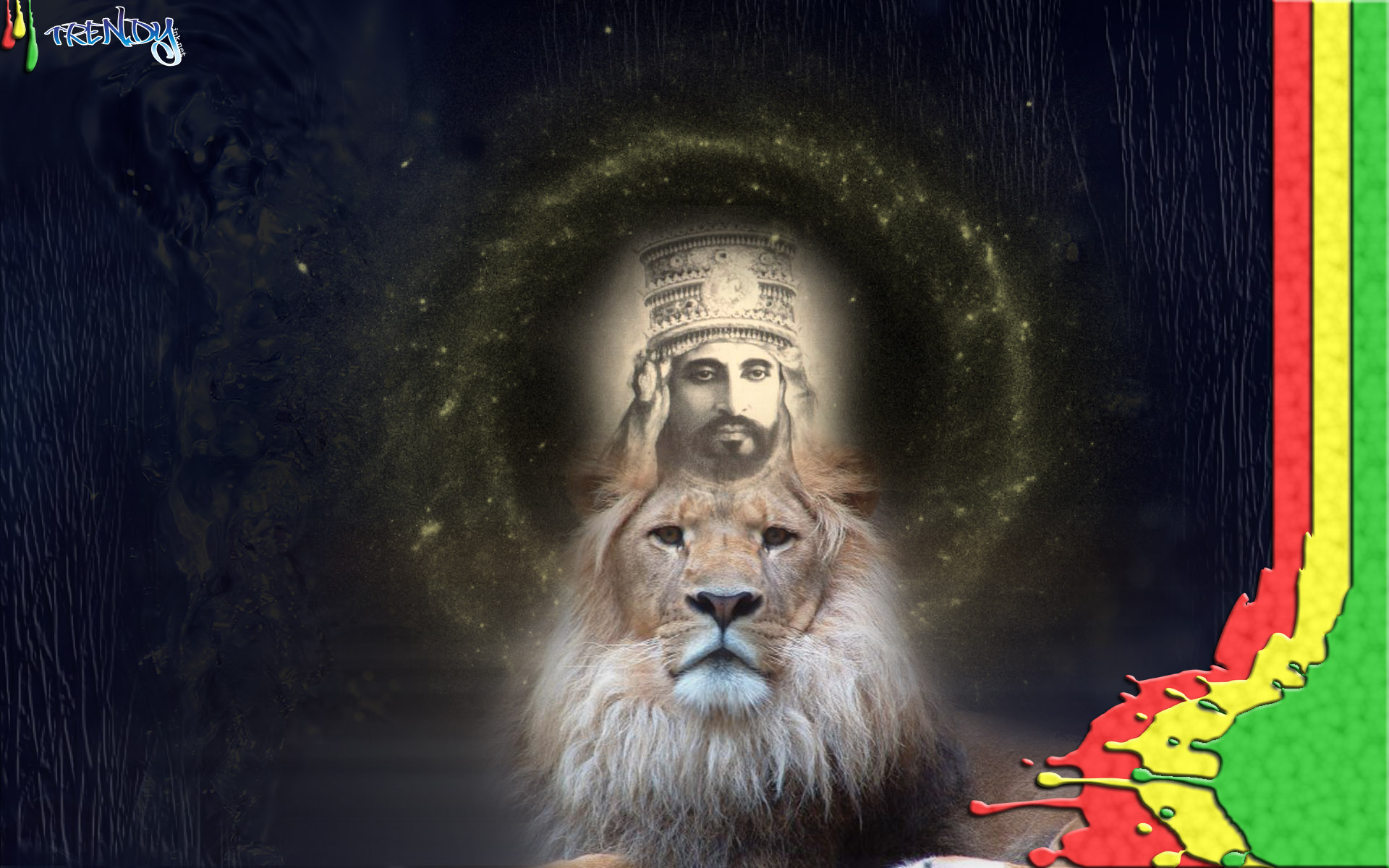 Hd Lion Rasta - HD Wallpaper 