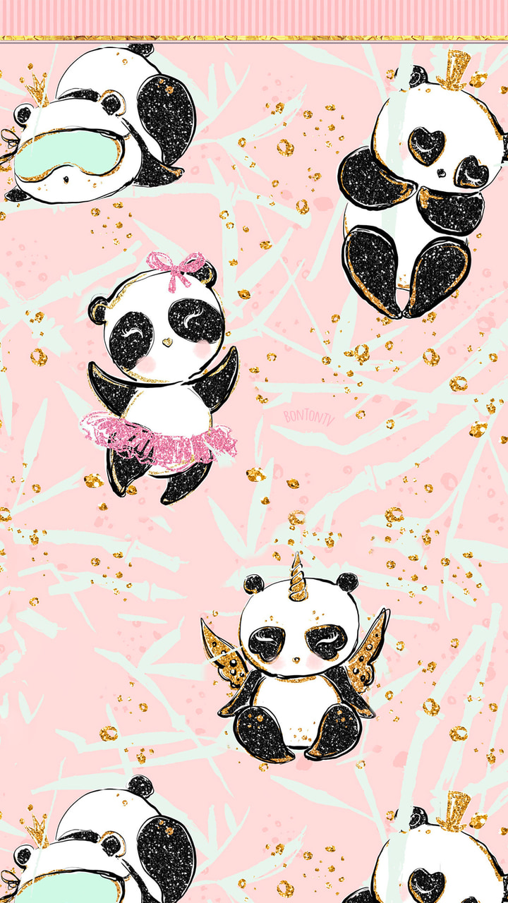 Wallpaper panda aesthetic