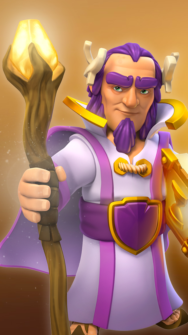 Clash Of Clans Wallpapers - Coc Grand Warden - HD Wallpaper 